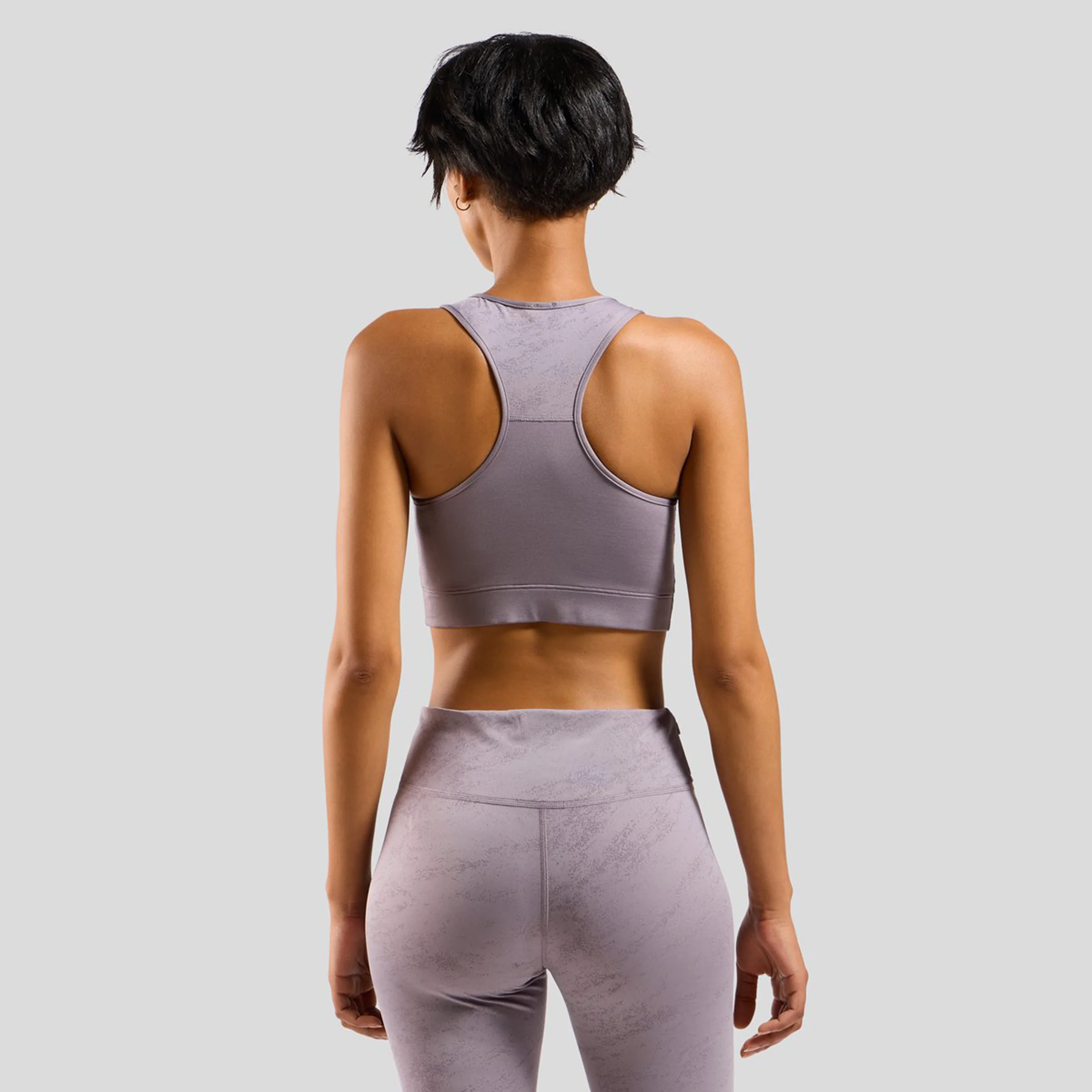 Essential Bralette Print Sport-BH Damen - grau, - Image 4