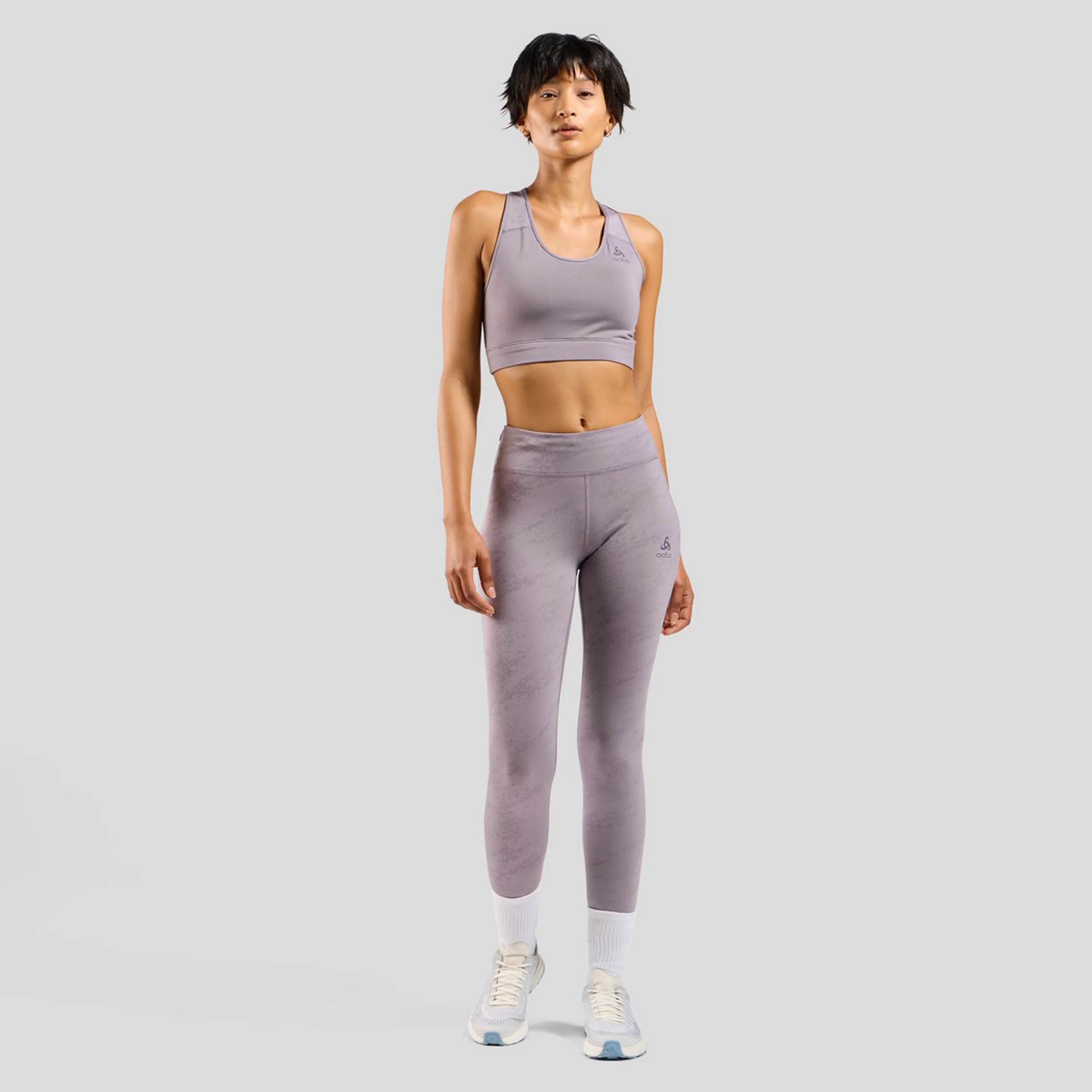 Essential Bralette Print Sport-BH Damen - grau, - Image 7