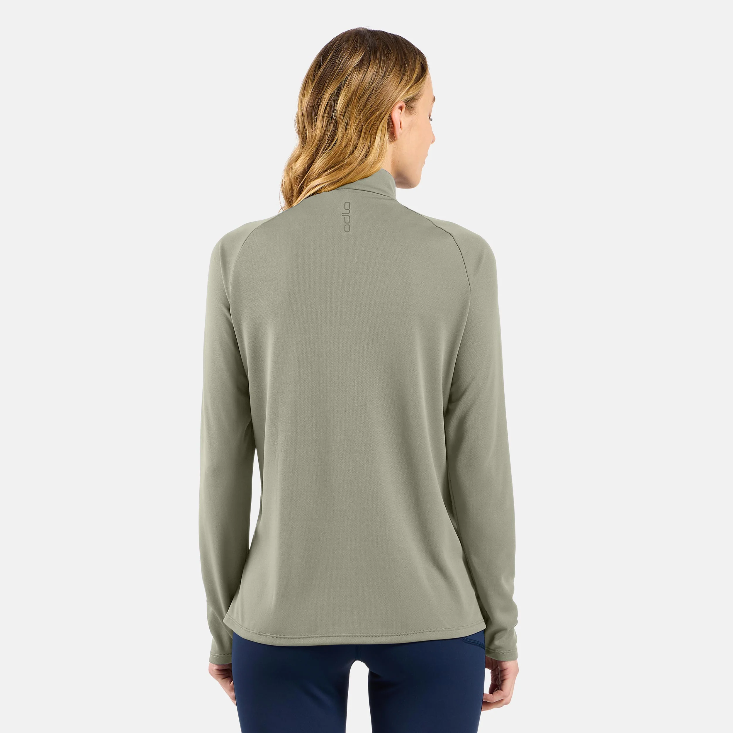 Essential Ceramiwarm 1/2 Zip Laufshirt Damen-Oliv - Image 4