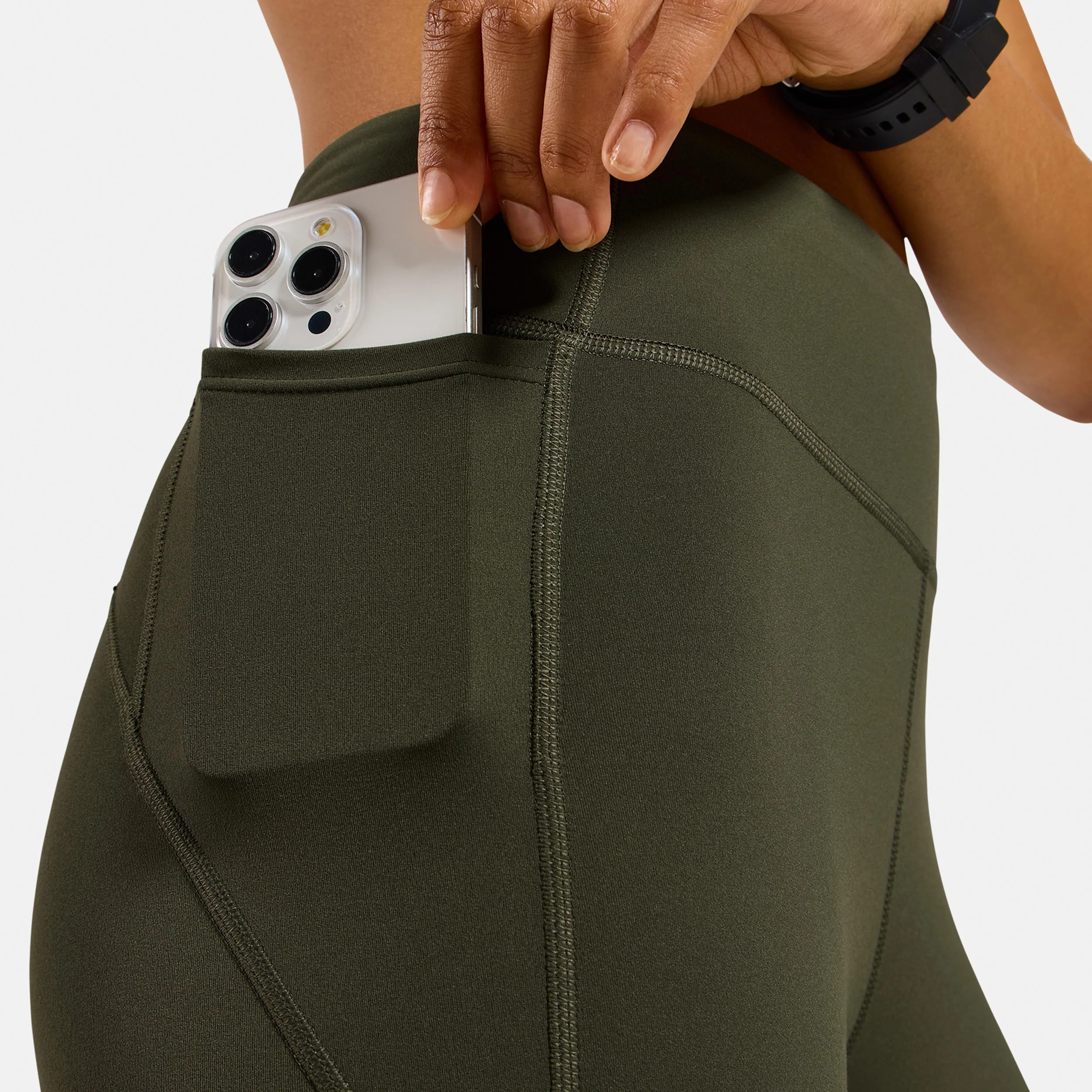 Essential Lauftight Damen-dunkelgrün - Image 5
