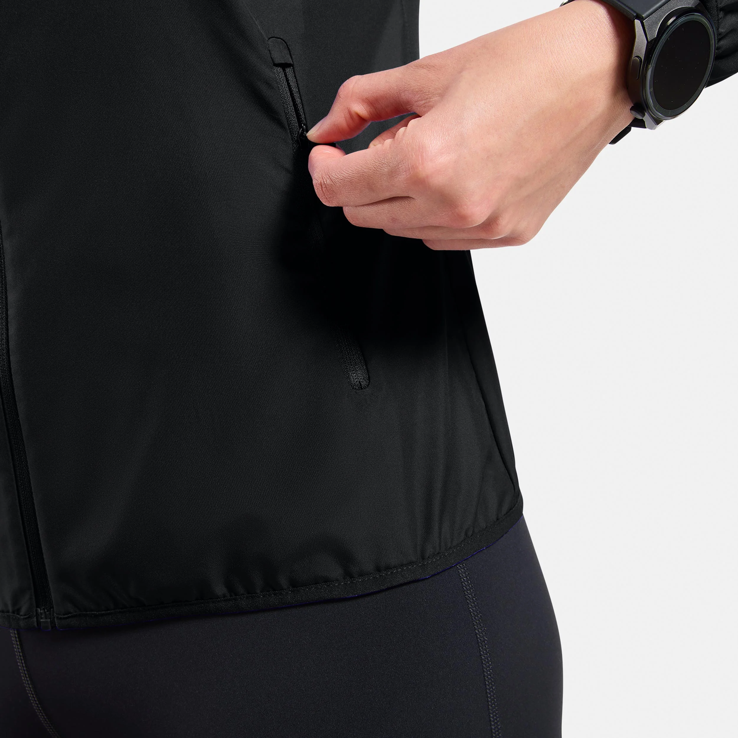 Essential Light Laufjacke Damen-schwarz - Image 6