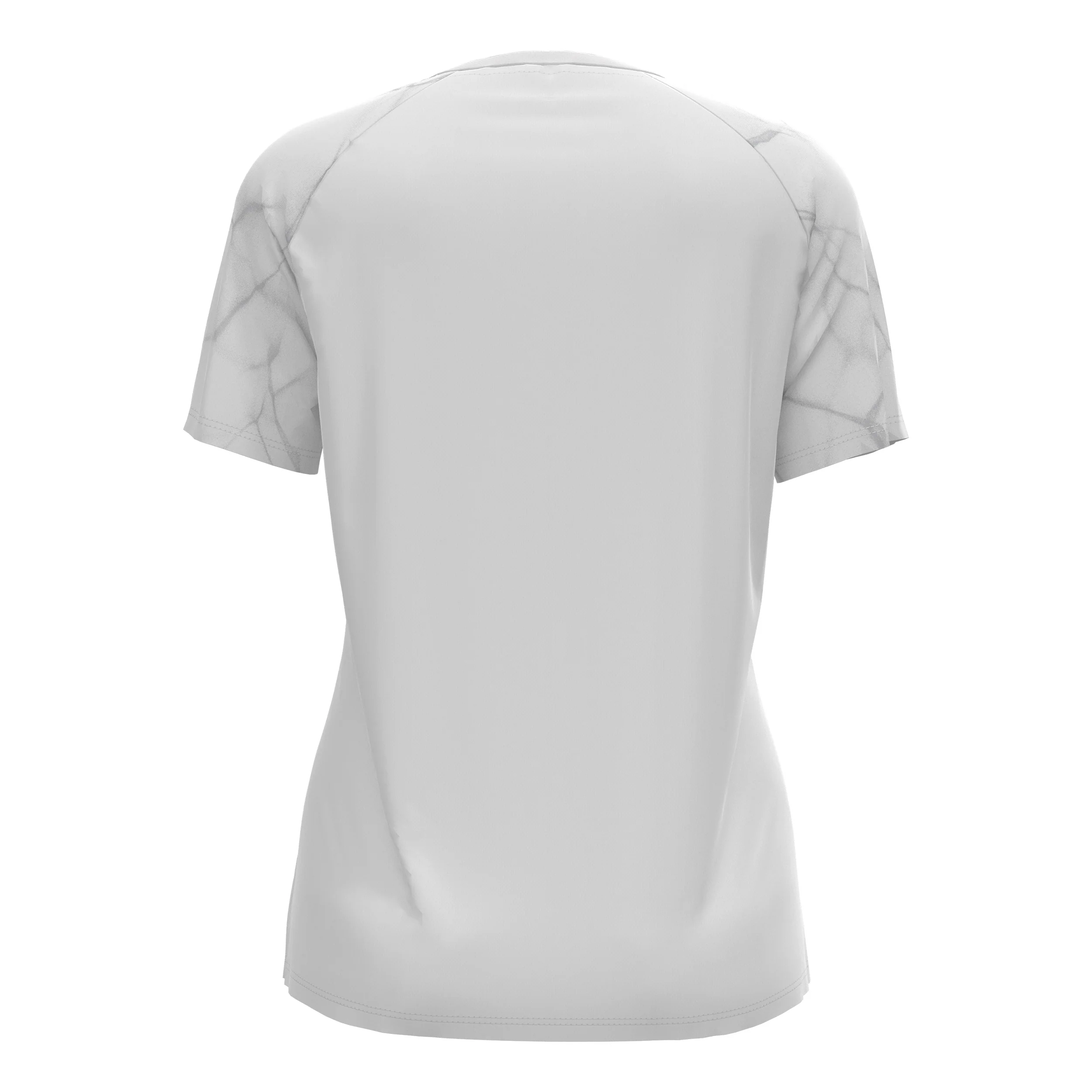 Essential Print Crew Neck Laufshirt Damen-Weiß - Image 2