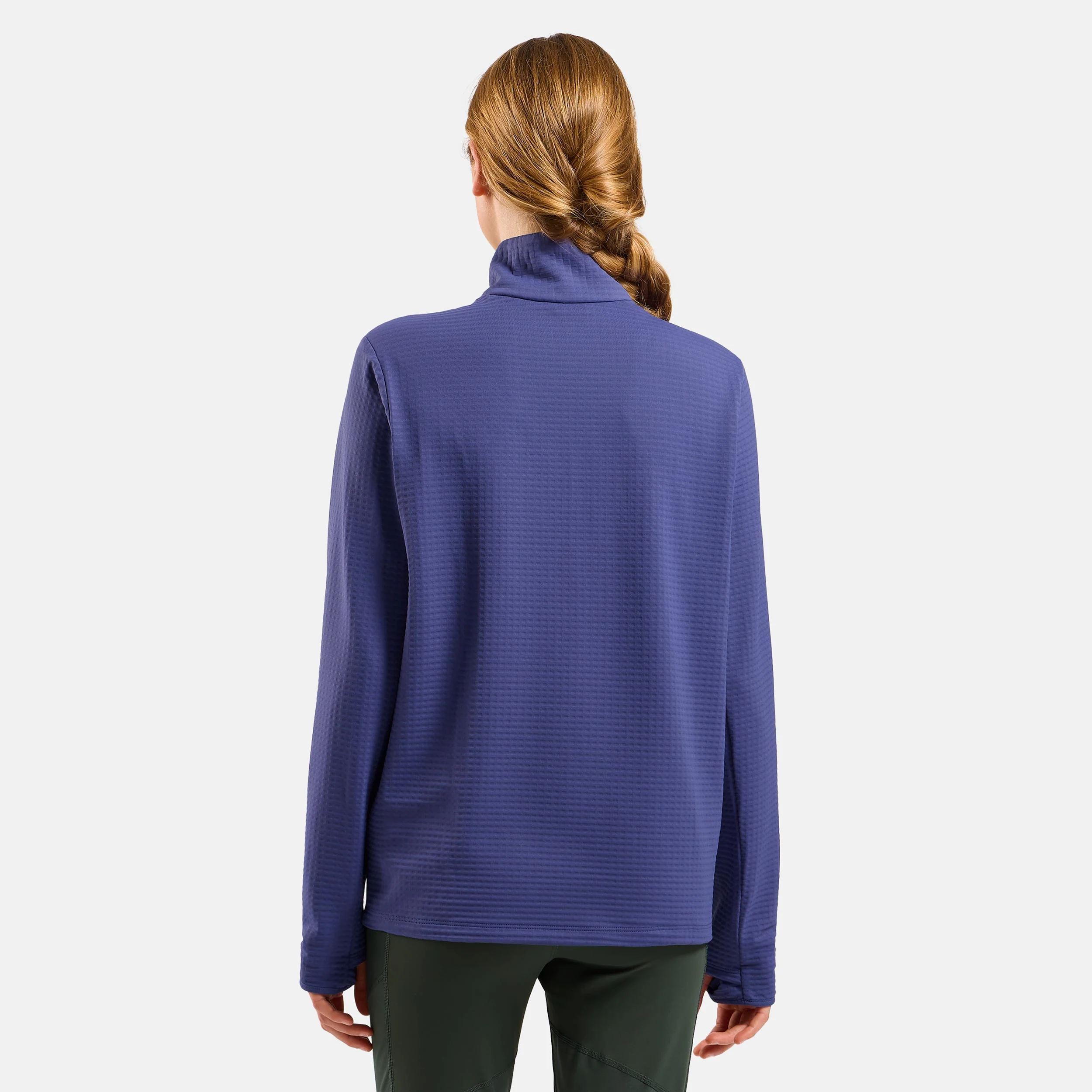 Essential Thermal Midlayer 1/2 Zip Laufshirt Damen-Blau - Image 4