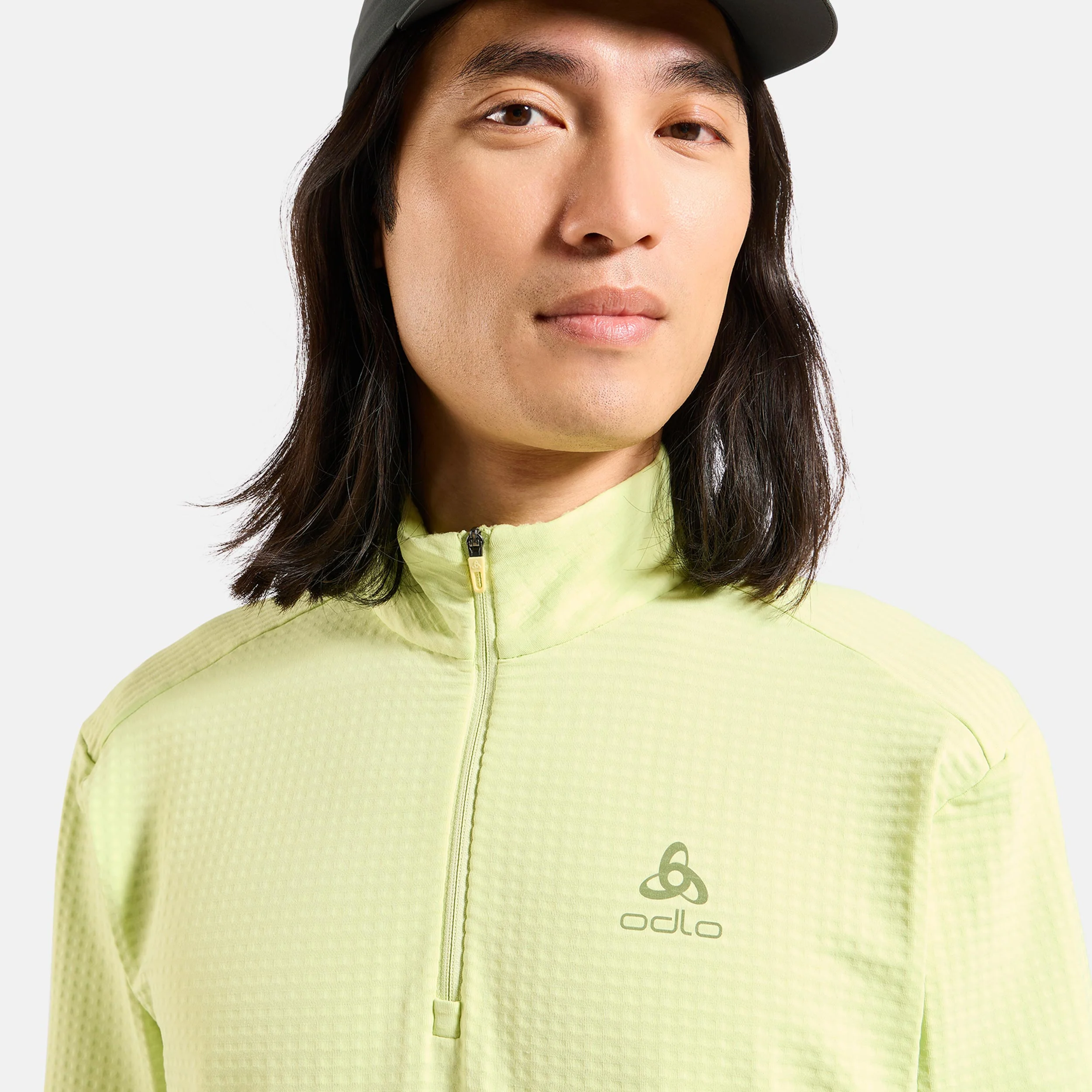 Essential Thermal Midlayer 1/2 Zip Laufshirt Herren-limette - Image 5