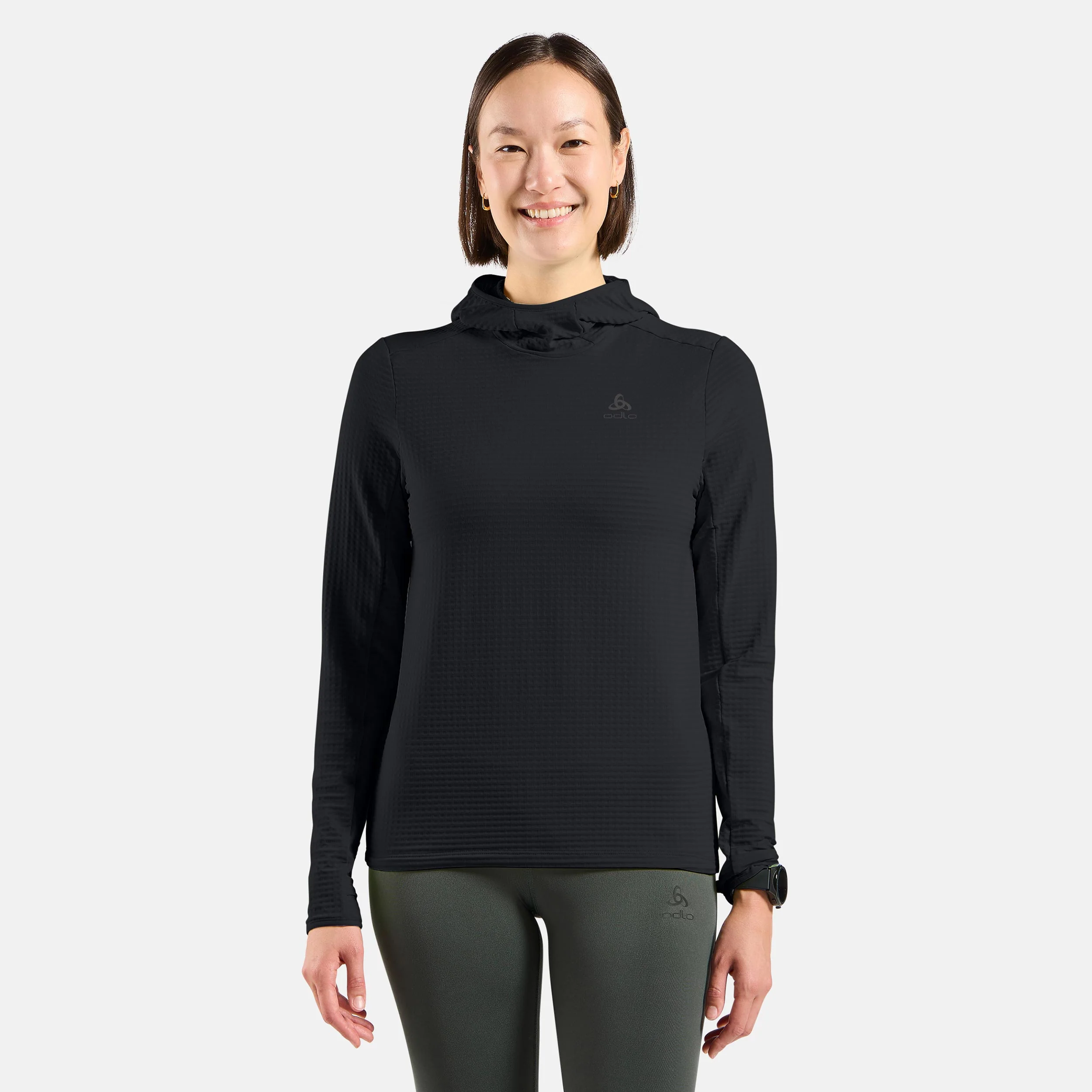 Essential Thermal Midlayer Laufshirt Damen-Schwarz - Image 3