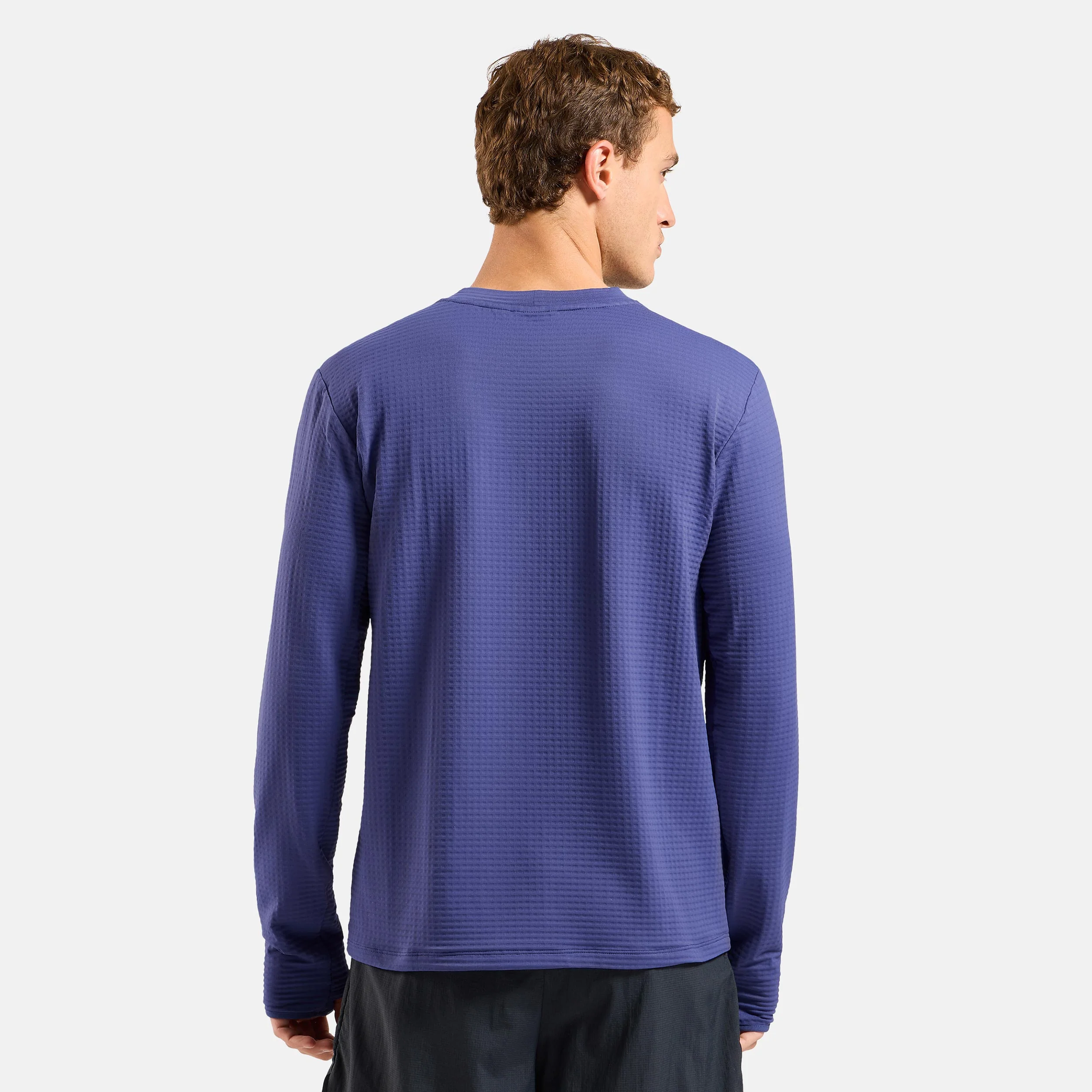 Essential Thermal Midlayer Laufshirt Herren-blau - Image 4