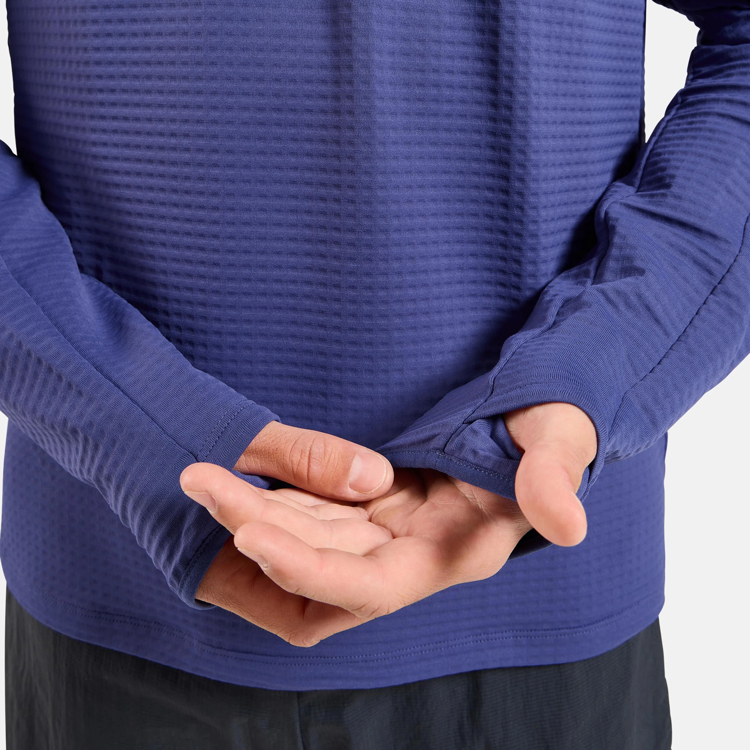 Essential Thermal Midlayer Laufshirt Herren-blau - Image 6