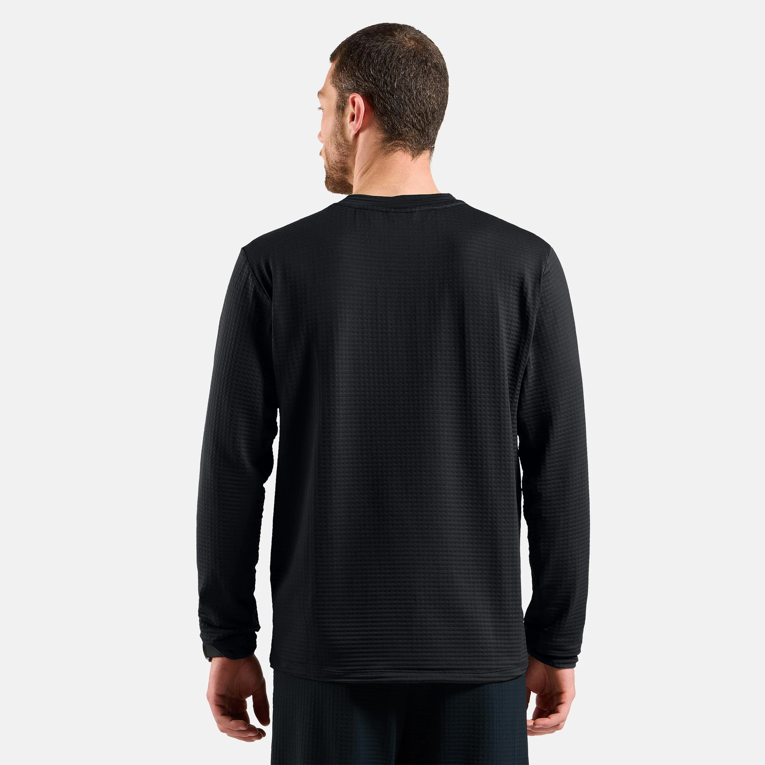 Essential Thermal Midlayer Laufshirt Herren-Schwarz - Image 4