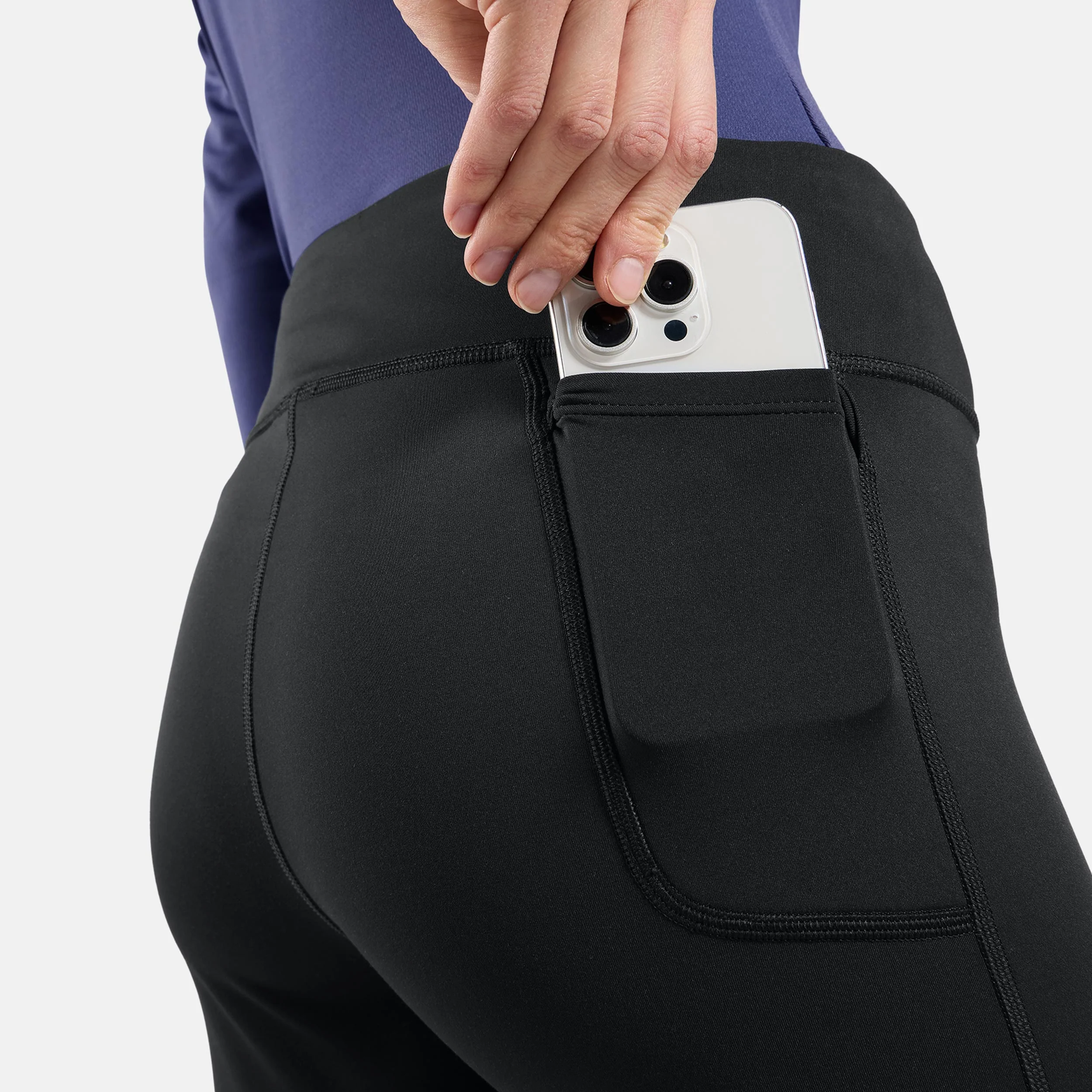 Essential Warm Lauftight Damen-Schwarz - Image 6