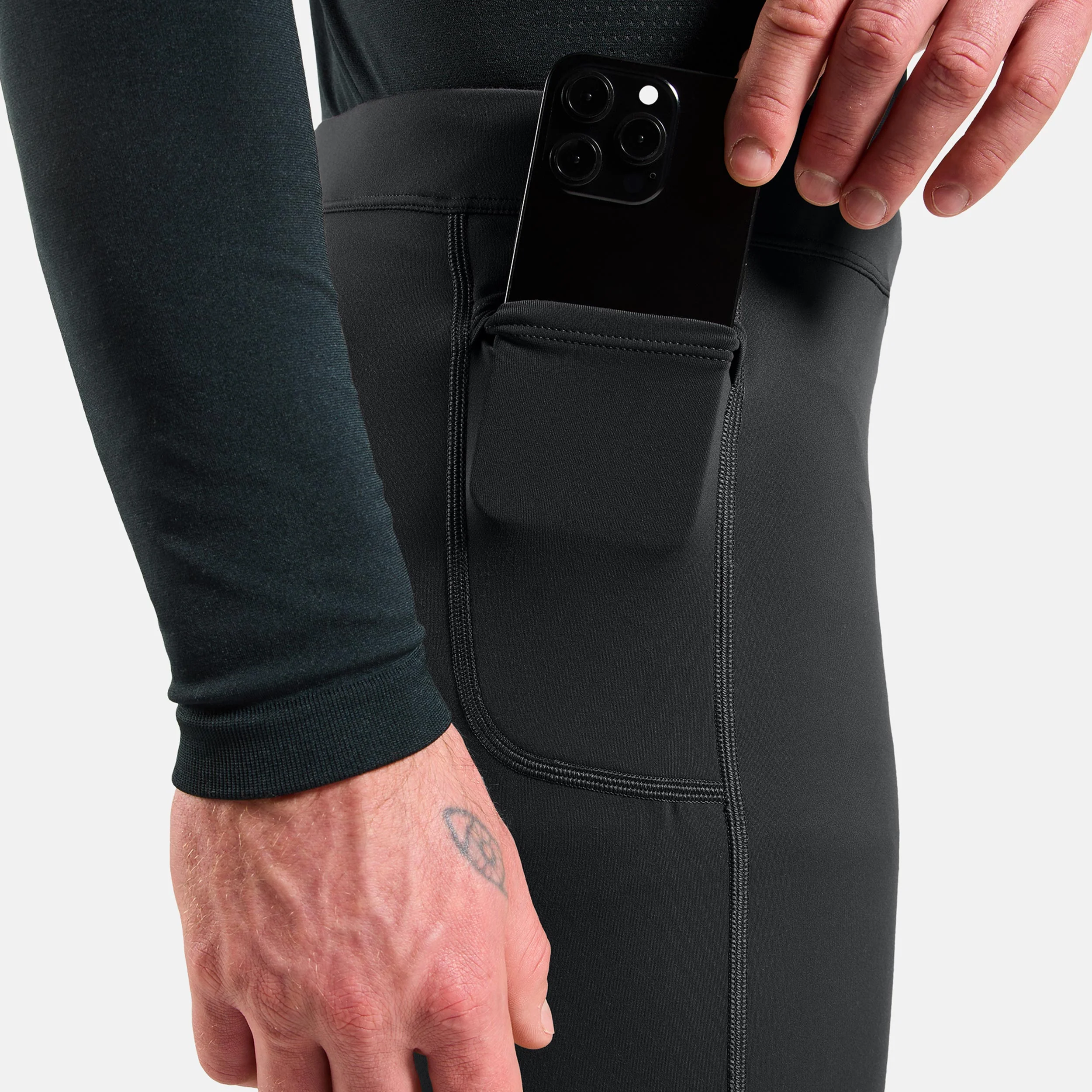 Essential Warm Lauftight Herren-Schwarz - Image 5