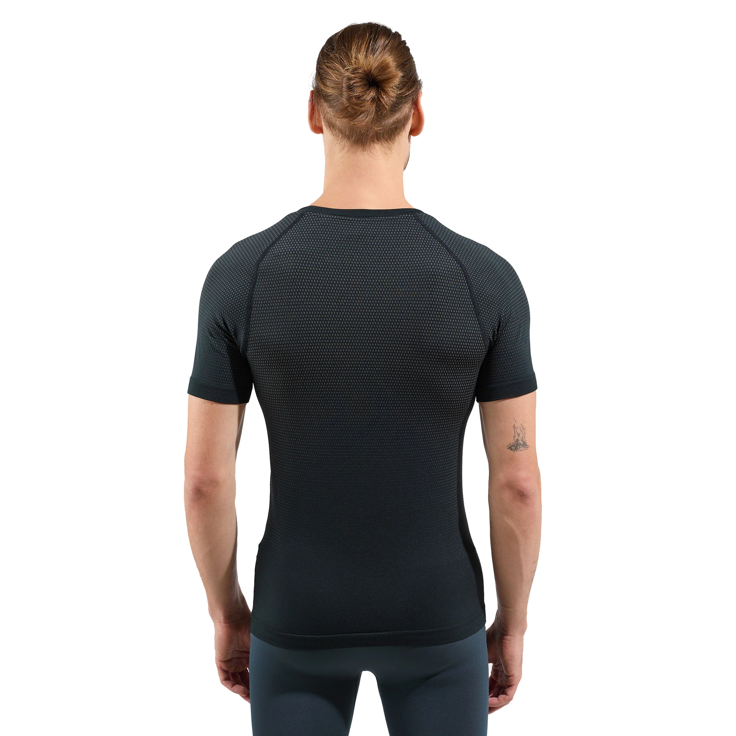 Performance Light Crew Neck Laufshirt Herren-Schwarz - Image 4