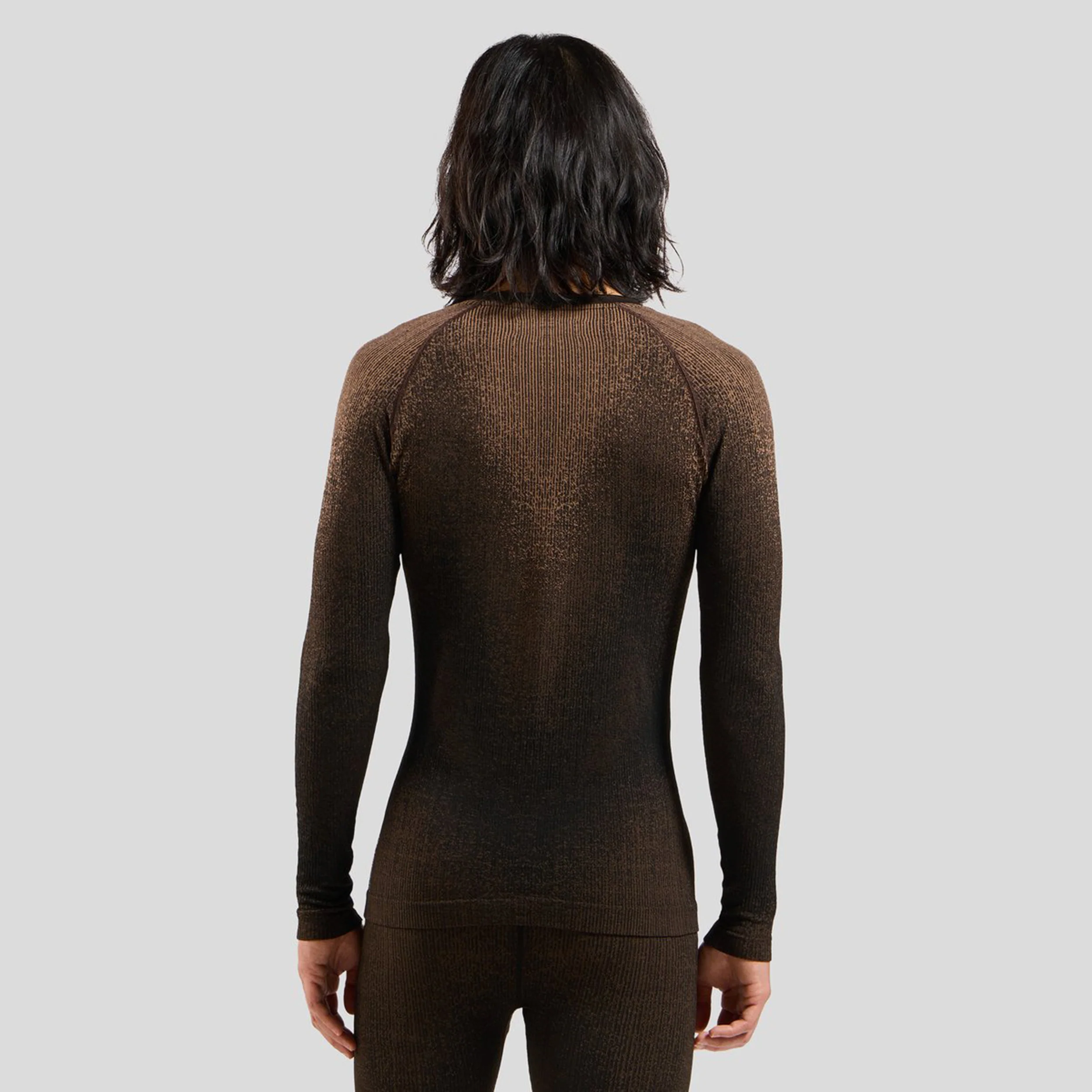 Performance Warm Blackcomb Crew Neck Unterhemd Herren-Braun - Image 4