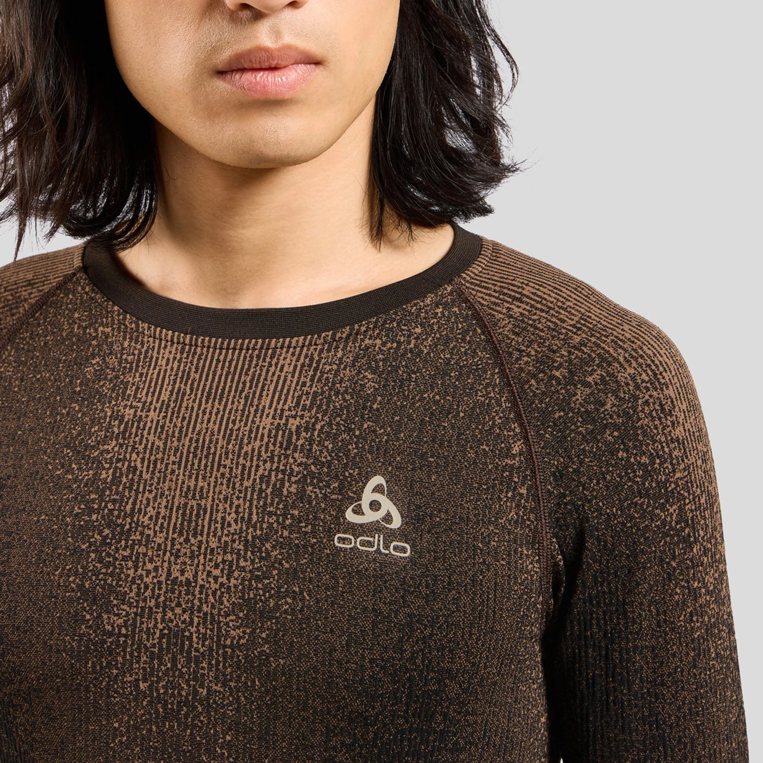 Performance Warm Blackcomb Crew Neck Unterhemd Herren-Braun - Image 6