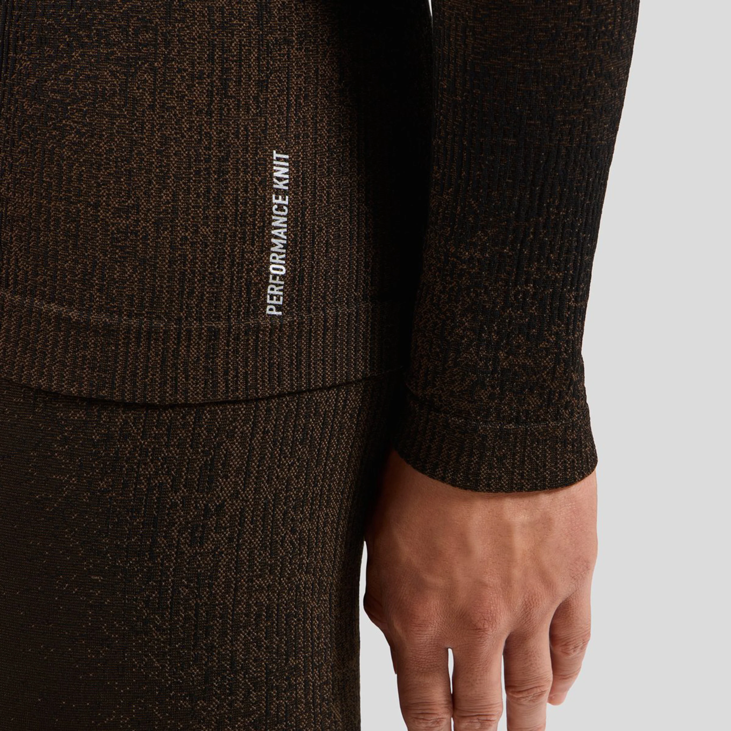 Performance Warm Blackcomb Crew Neck Unterhemd Herren-Braun - Image 7