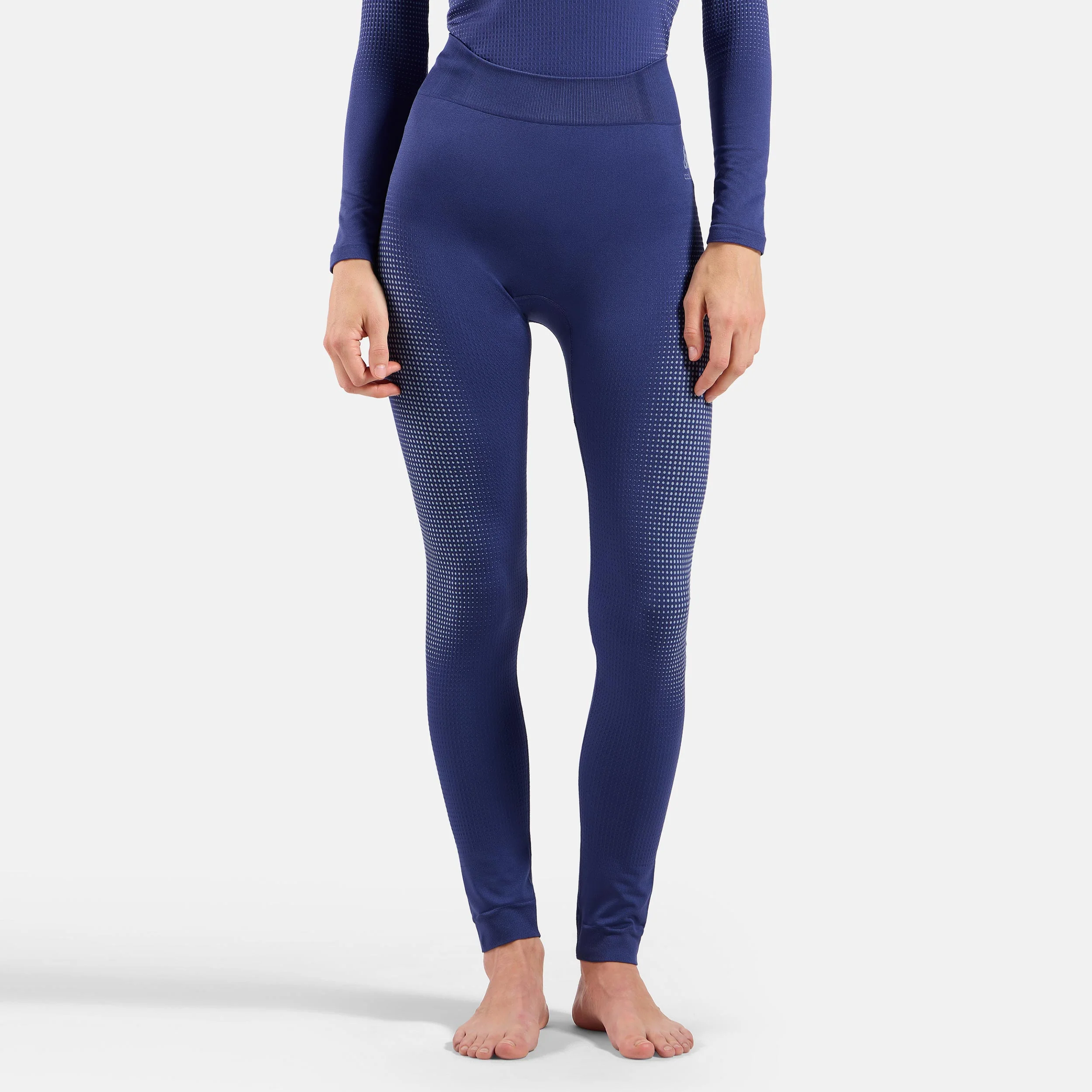 Performance Warm Eco Big Logo Bottom Long Tight Damen-blau - Image 3