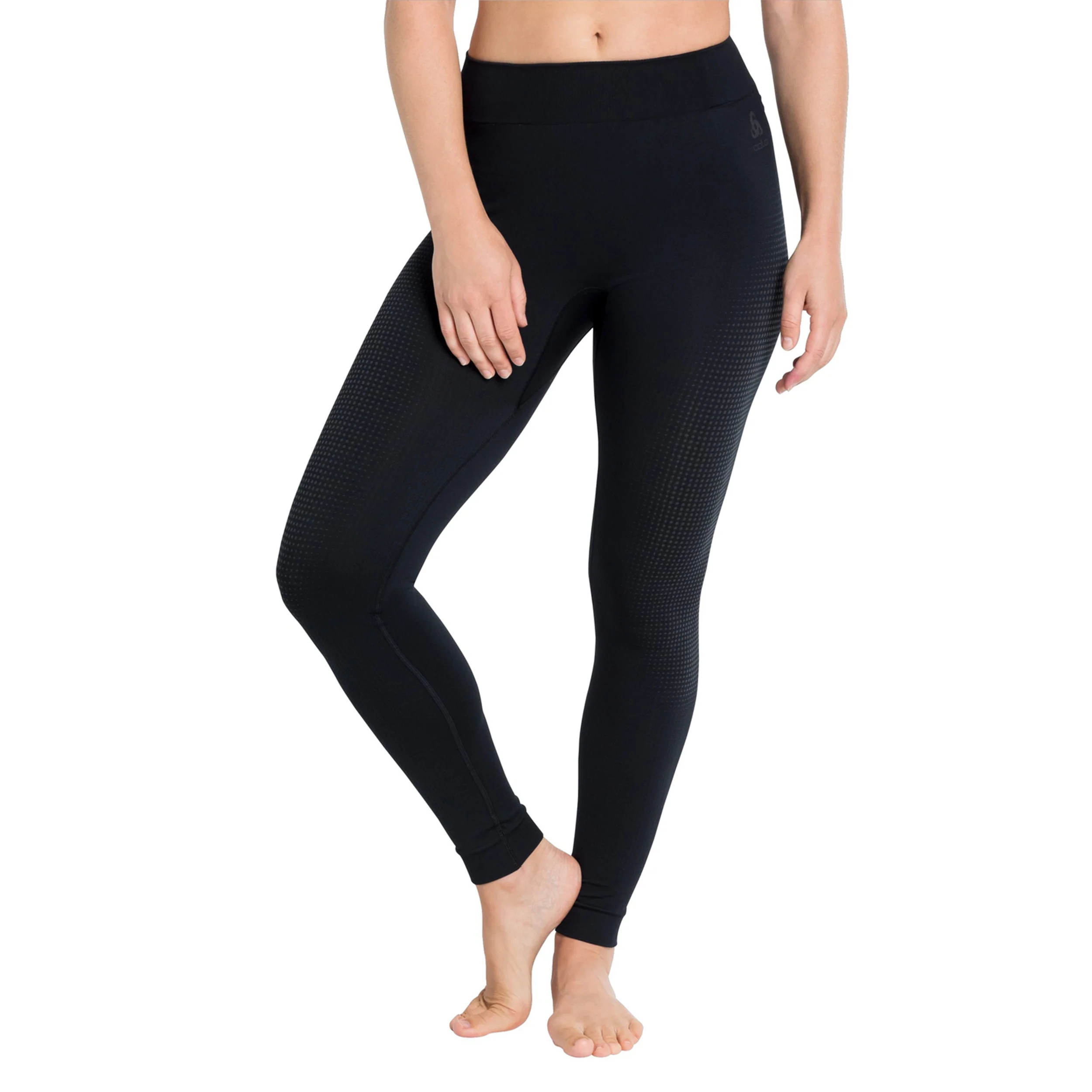 Performance Warm Eco Big Logo Bottom Long Tight Damen-Schwarz,Grau - Image 3