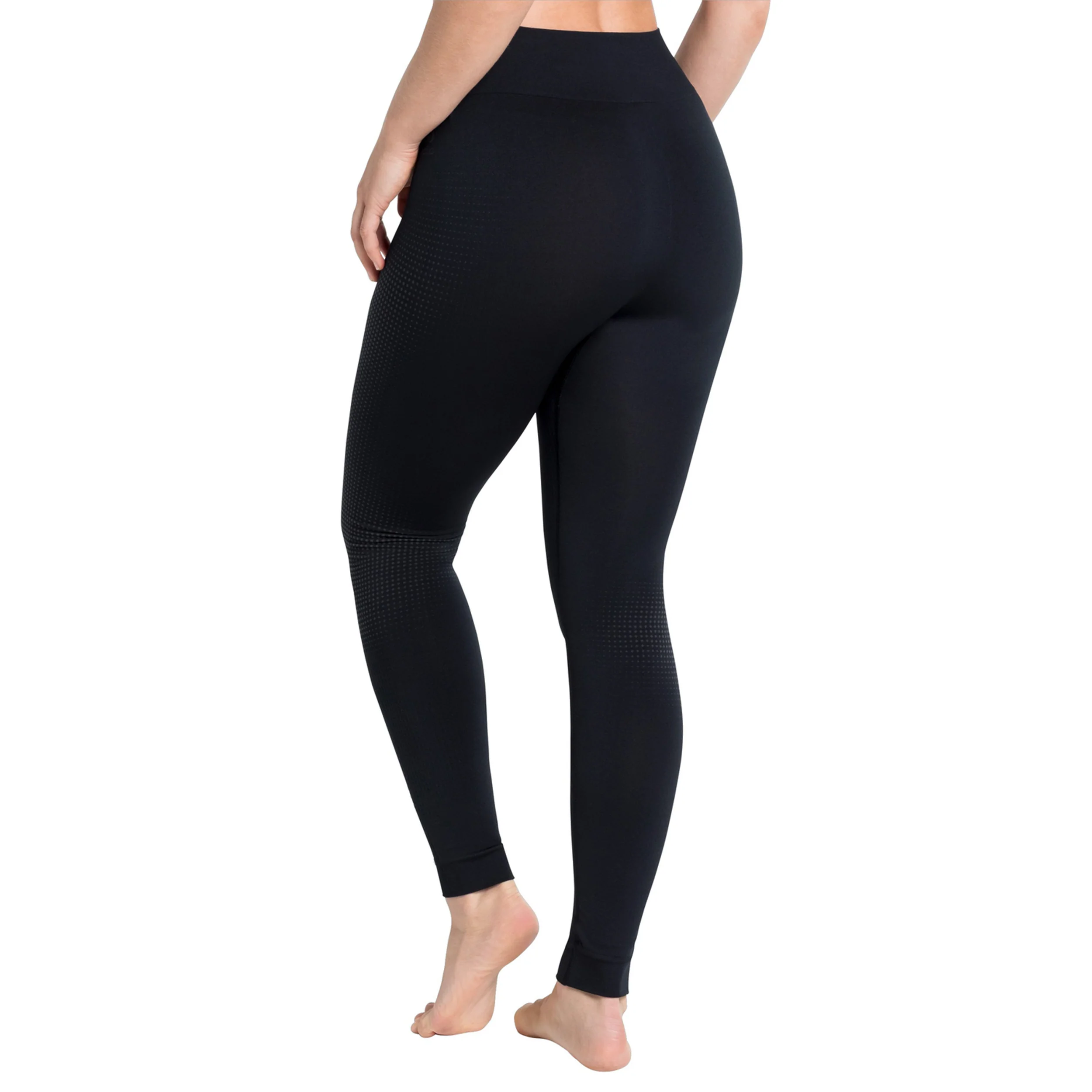 Performance Warm Eco Big Logo Bottom Long Tight Damen-Schwarz,Grau - Image 4
