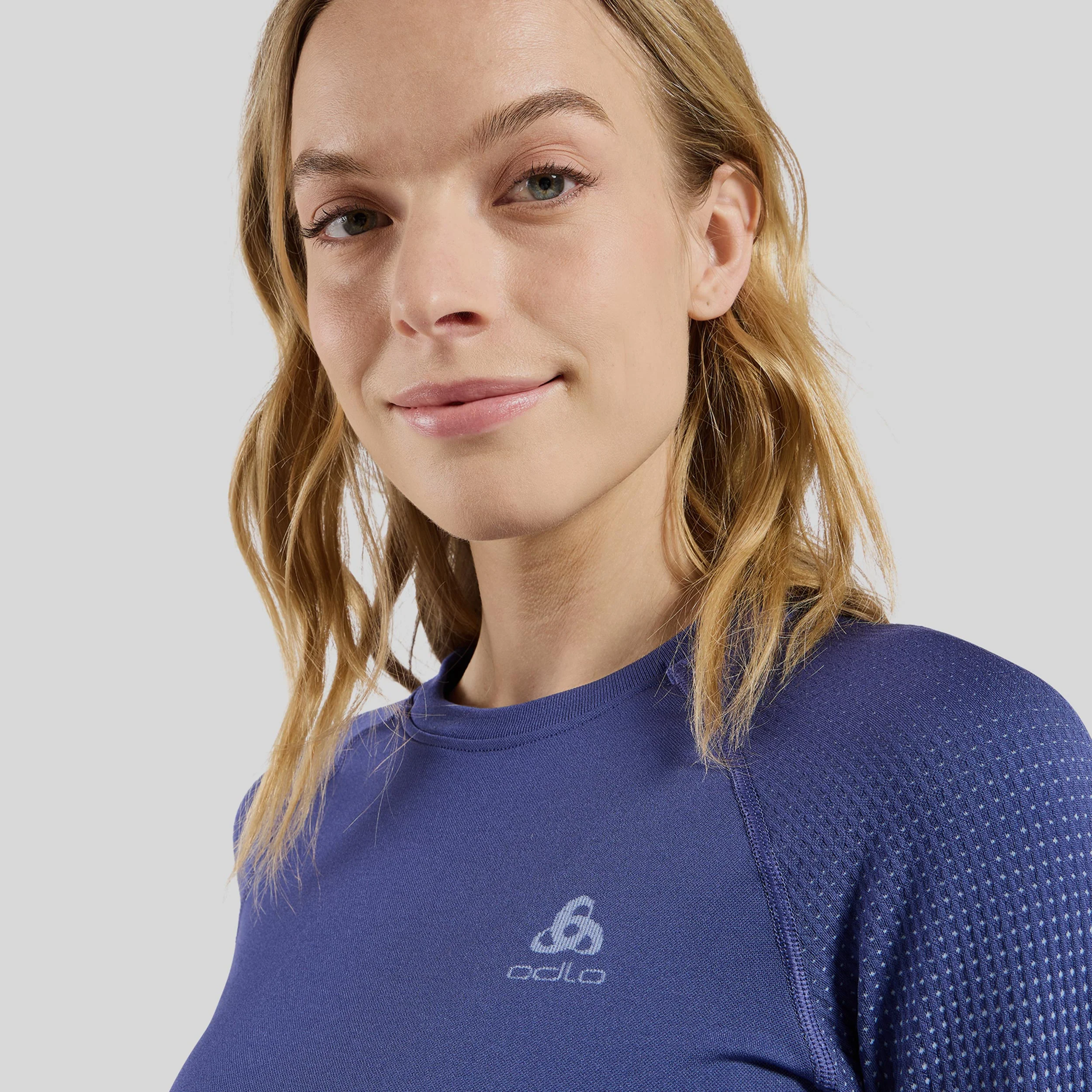 Performance WarmCrew Longsleeve Damen-blau - Image 5