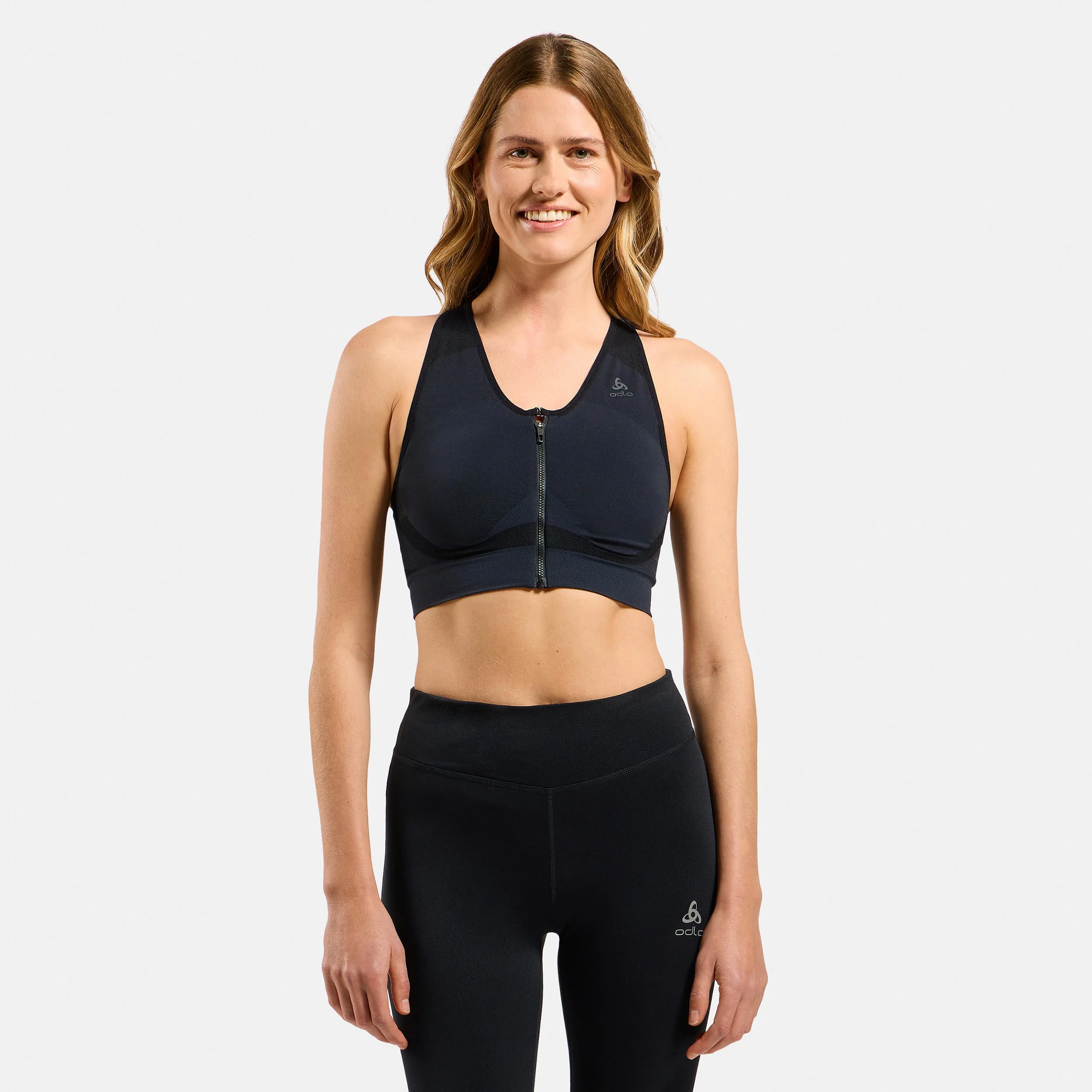 Seamless High Sport-BH Damen-Schwarz - Image 3