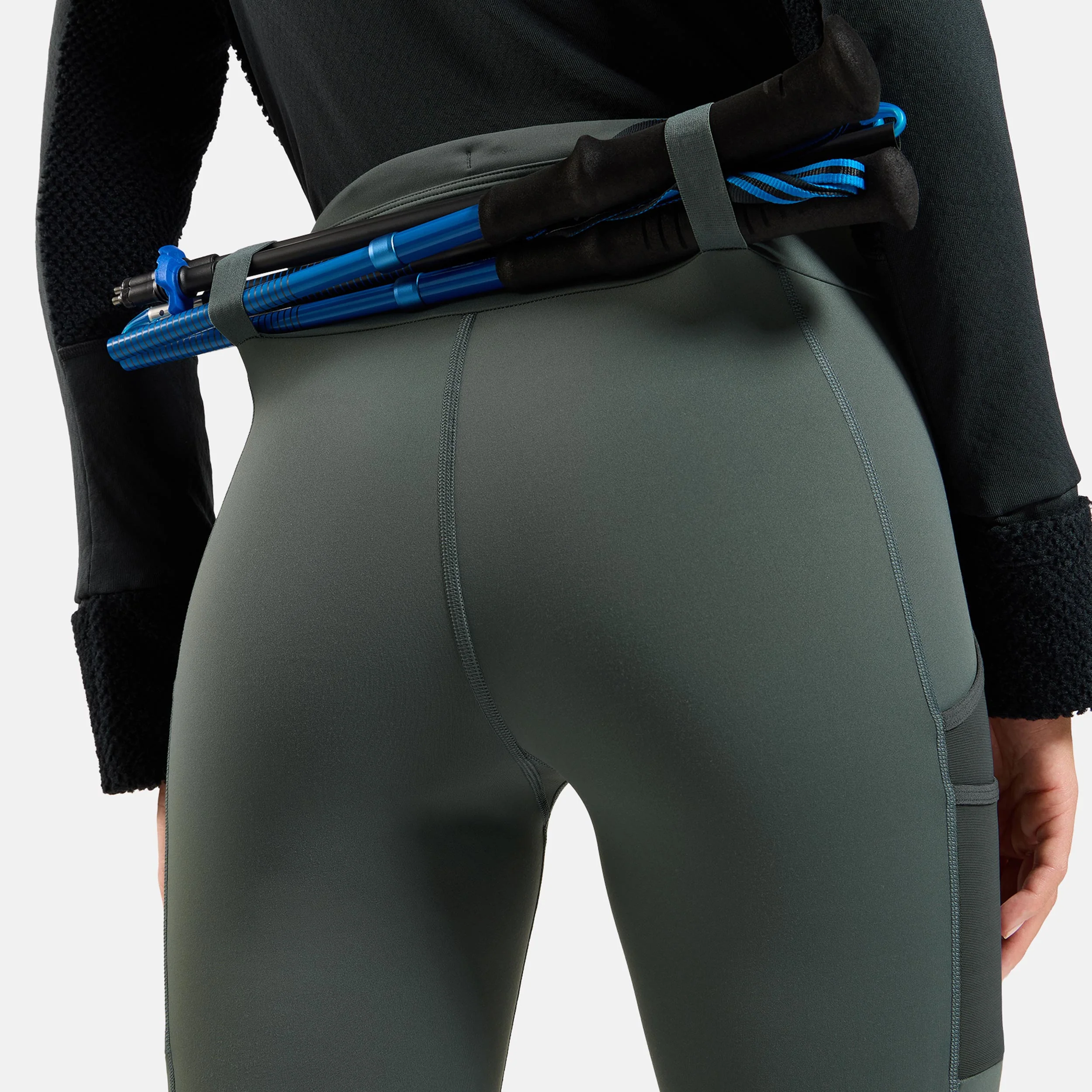 X-Alp Cargo Winter Lauftight Damen-Oliv - Image 8