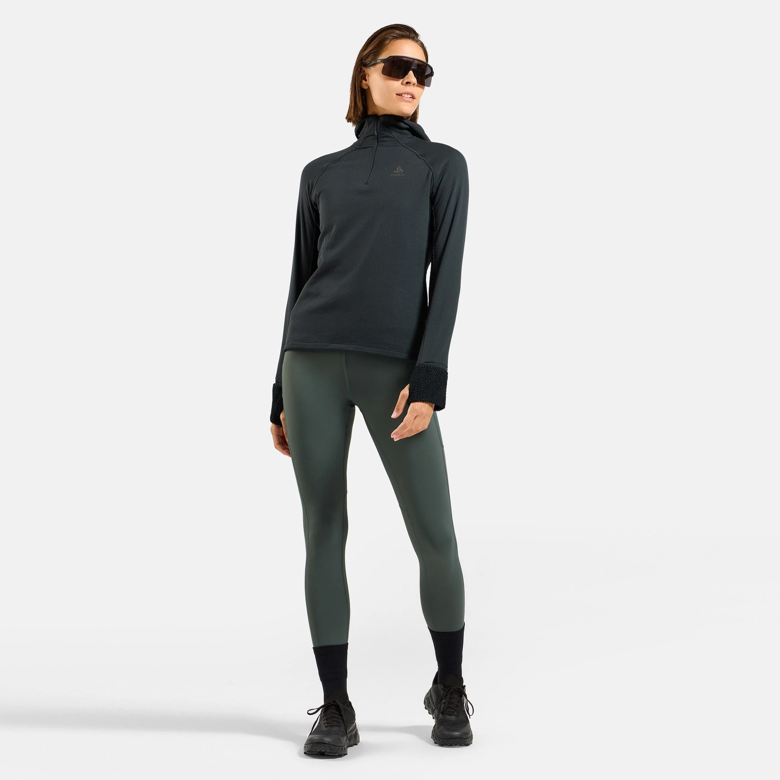 X-Alp Cargo Winter Lauftight Damen-Oliv - Image 9