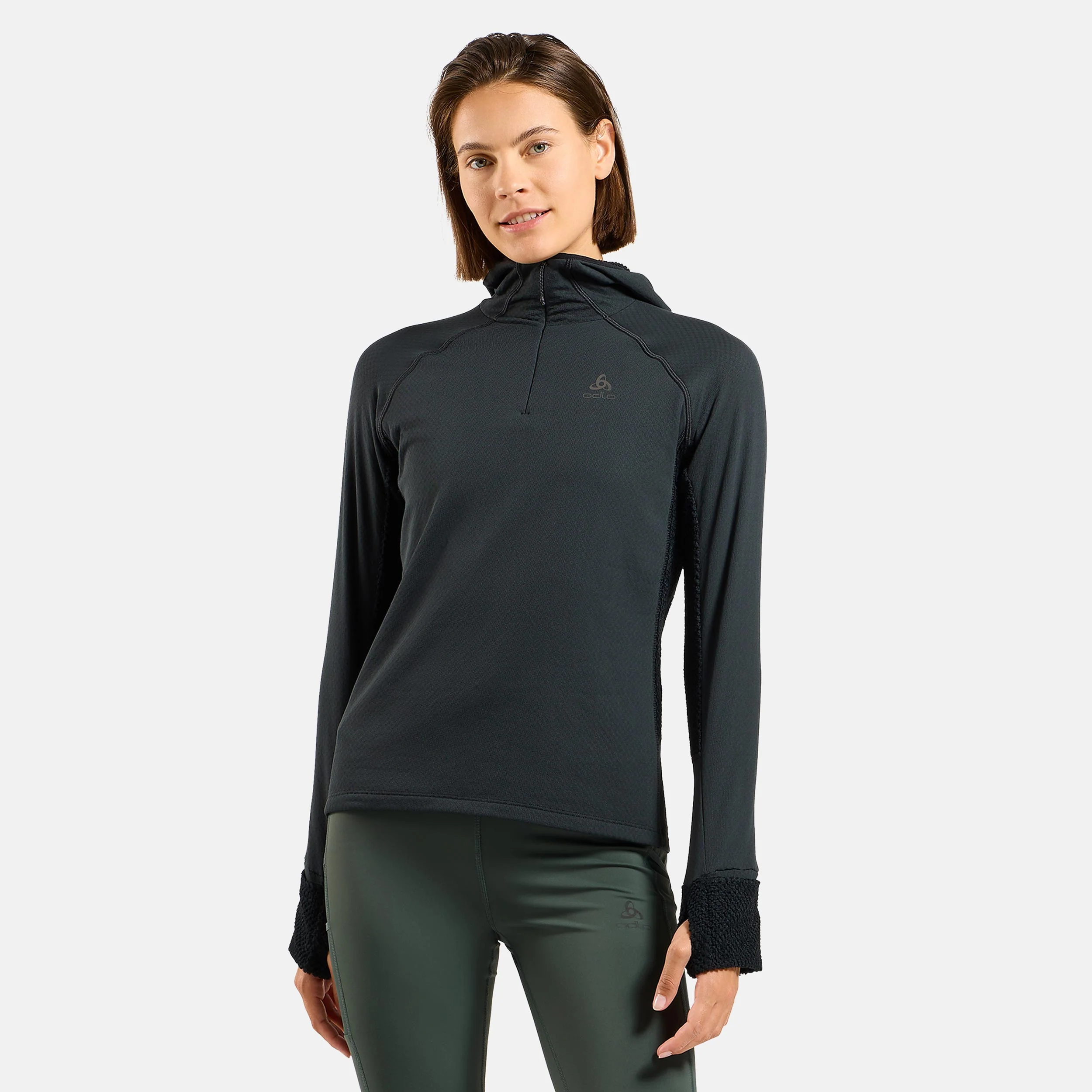 X-Alp Midlayer Laufshirt Damen-Schwarz - Image 3