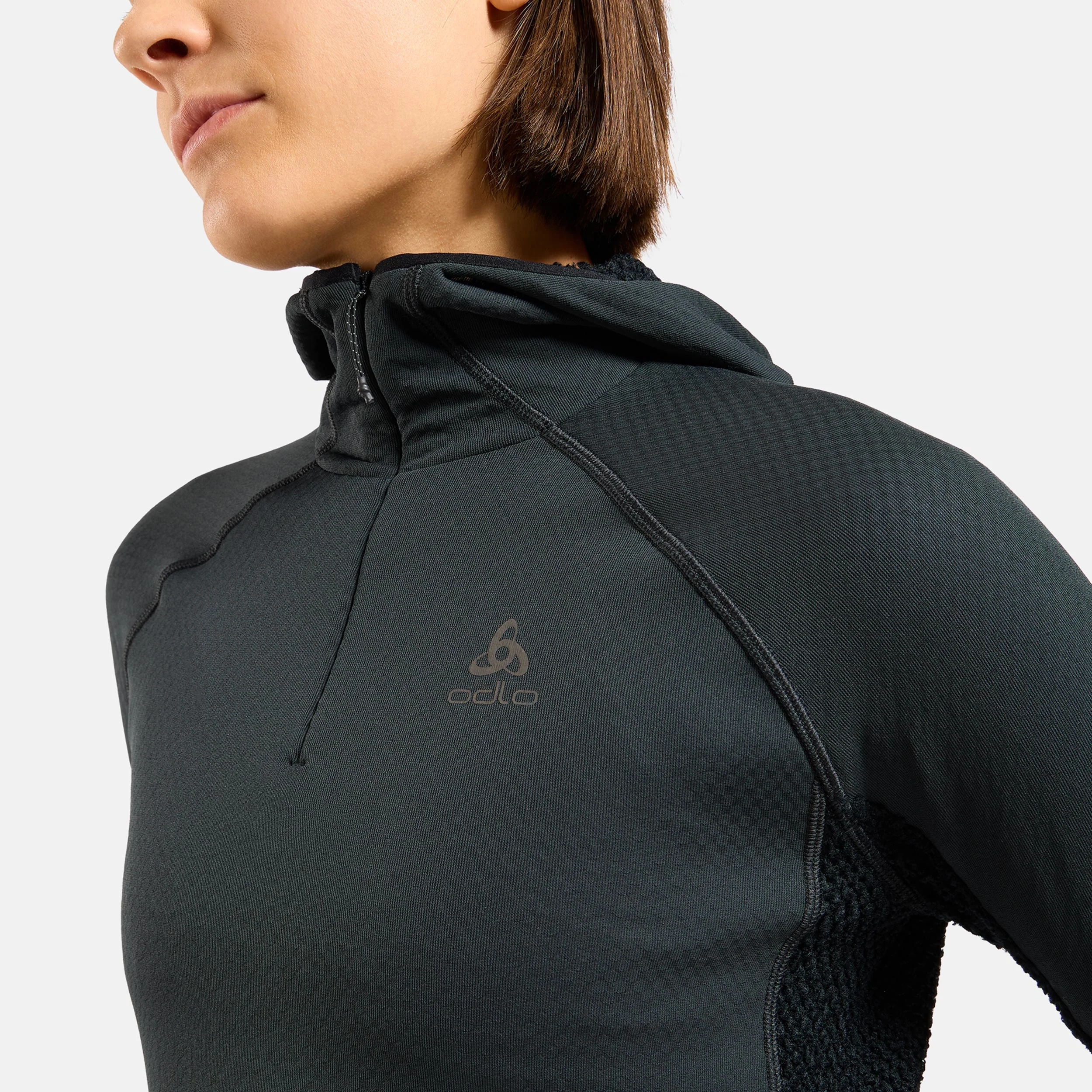X-Alp Midlayer Laufshirt Damen-Schwarz - Image 5