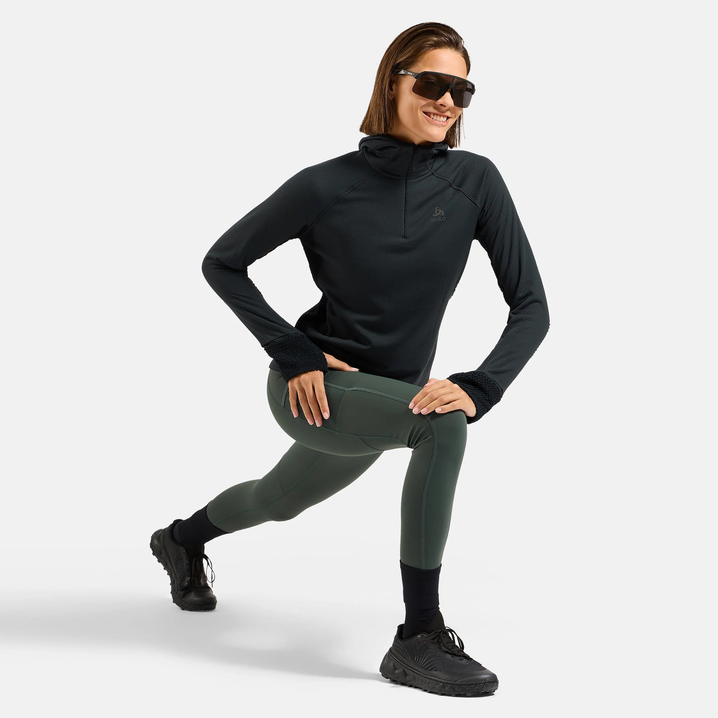 X-Alp Midlayer Laufshirt Damen-Schwarz - Image 7