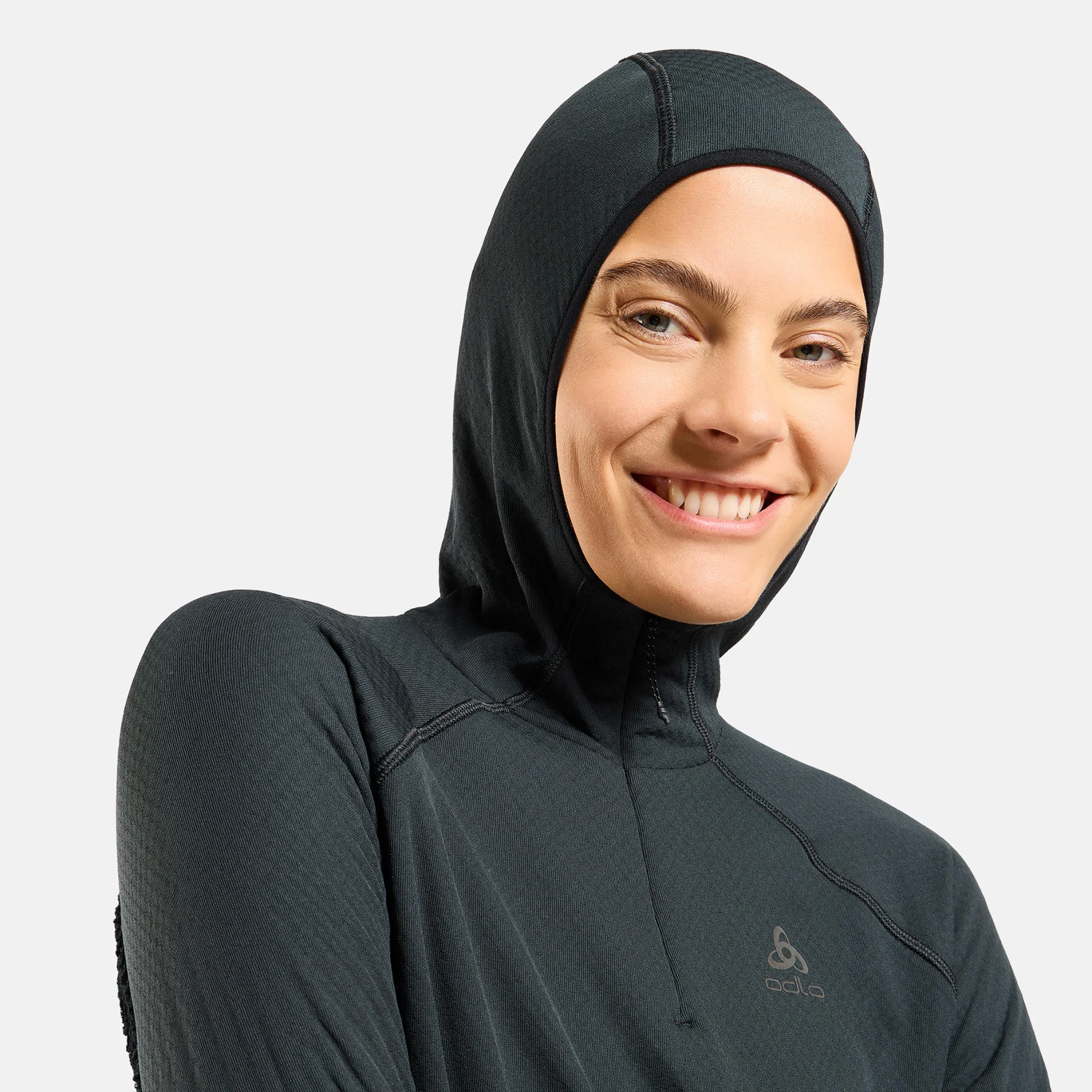 X-Alp Midlayer Laufshirt Damen-Schwarz - Image 8