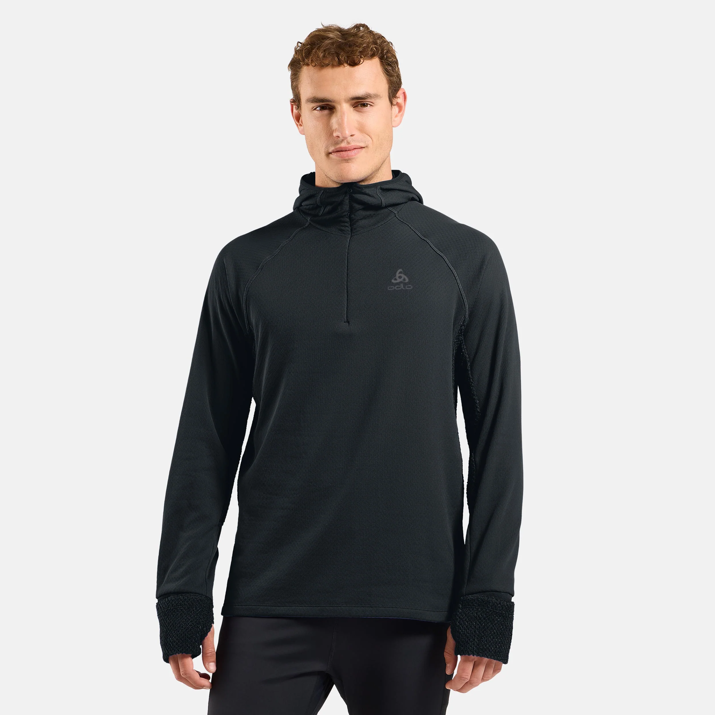 X-Alp Midlayer Laufshirt Herren-Schwarz - Image 3