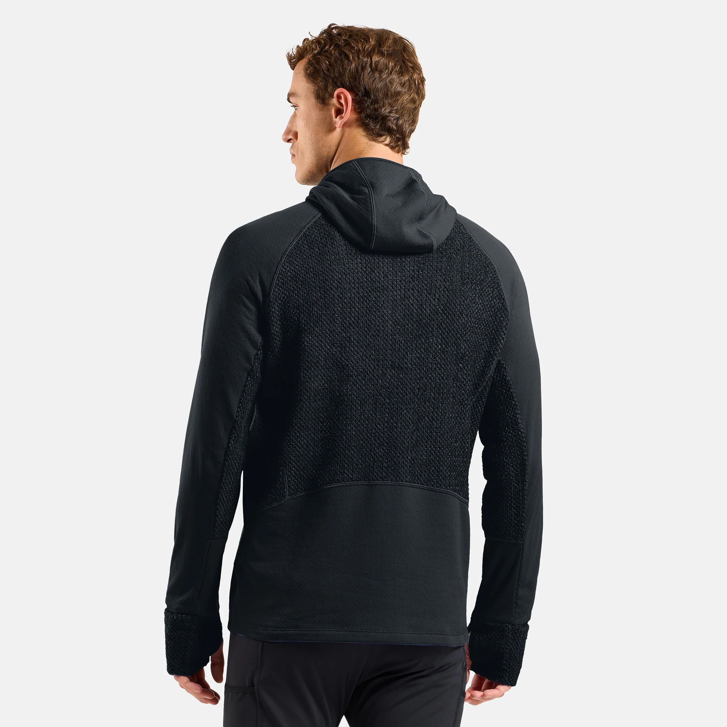 X-Alp Midlayer Laufshirt Herren-Schwarz - Image 4