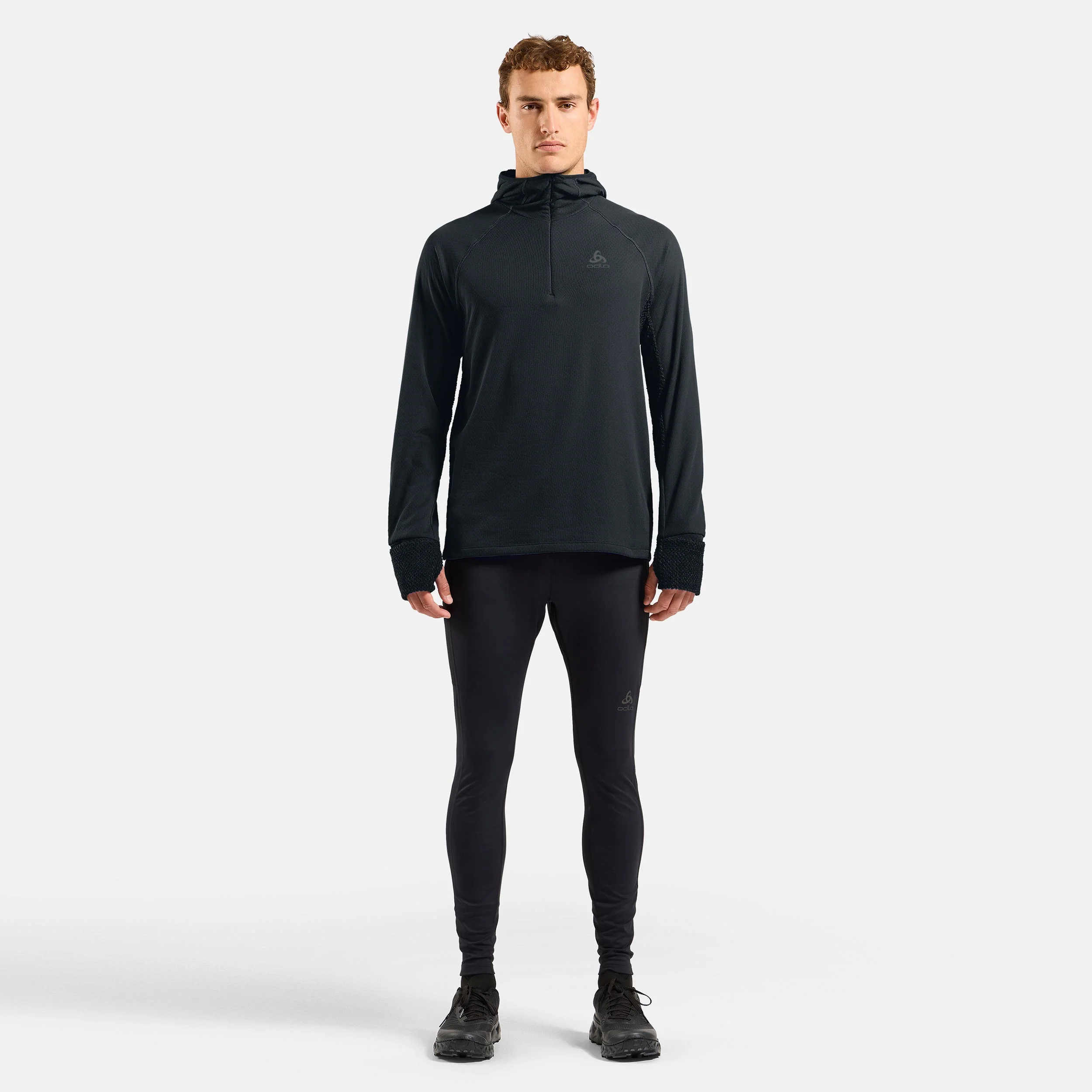 X-Alp Midlayer Laufshirt Herren-Schwarz - Image 7