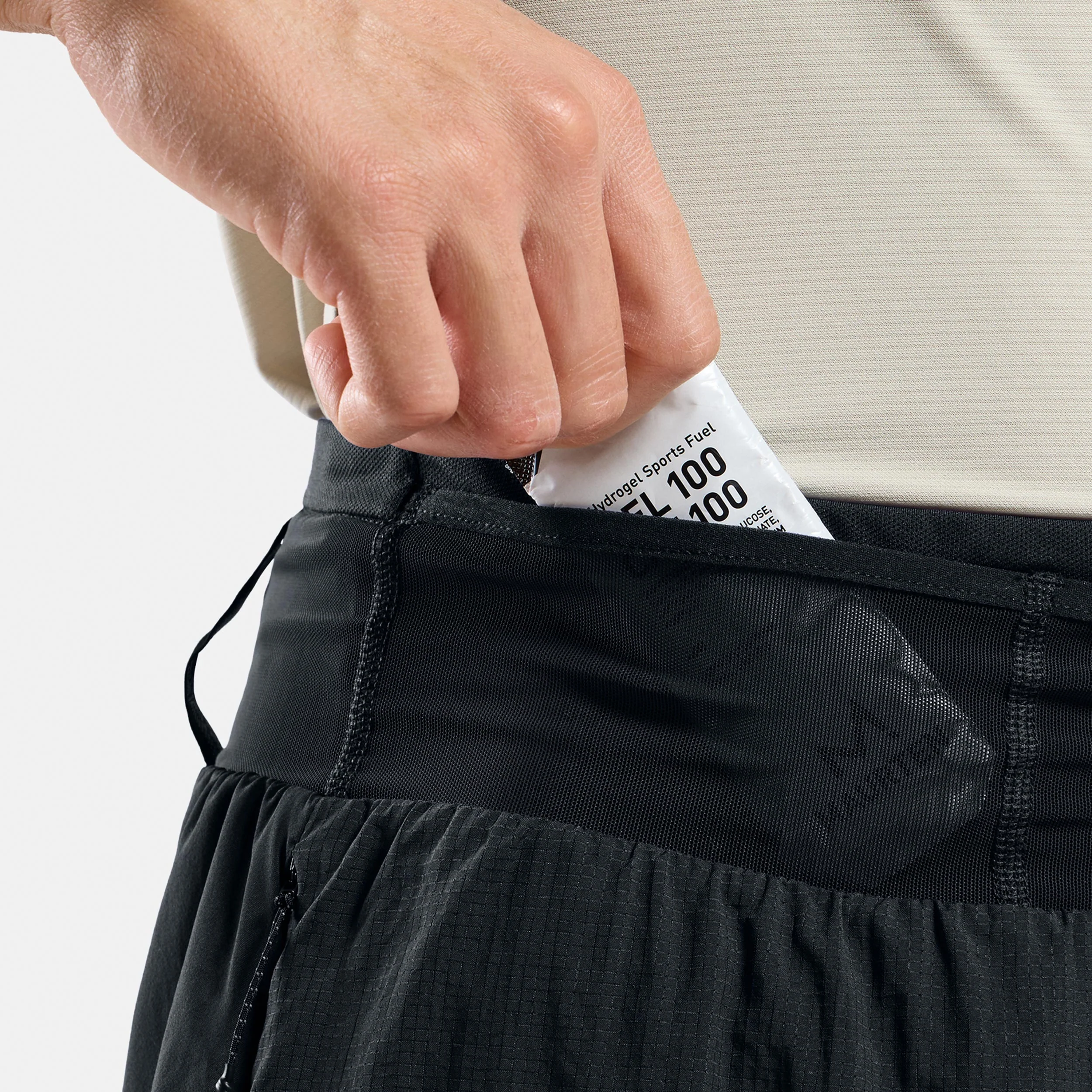 X-Alp Trail 6in 2in1 Laufshorts Herren-Schwarz - Image 5