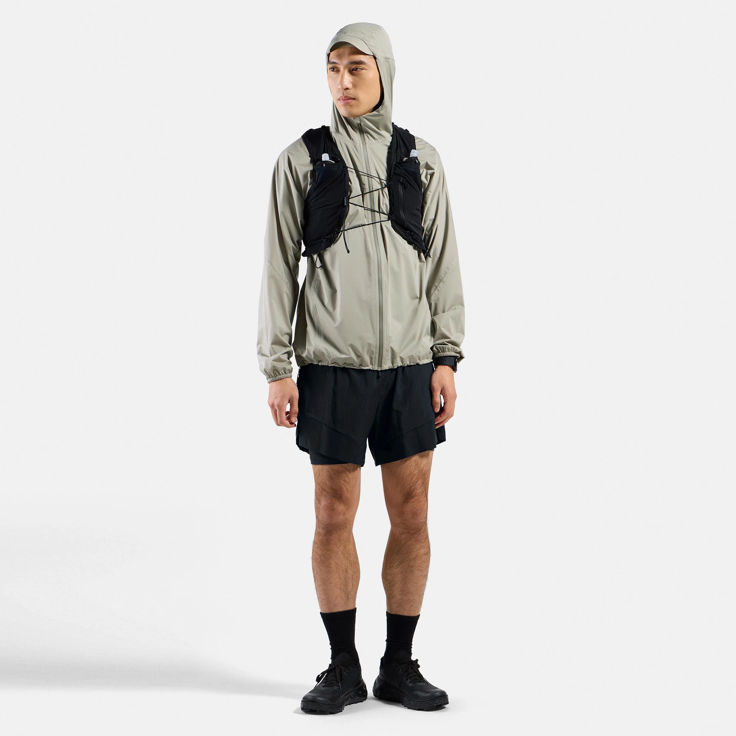 X-Alp Trail 6in 2in1 Laufshorts Herren-Schwarz - Image 8