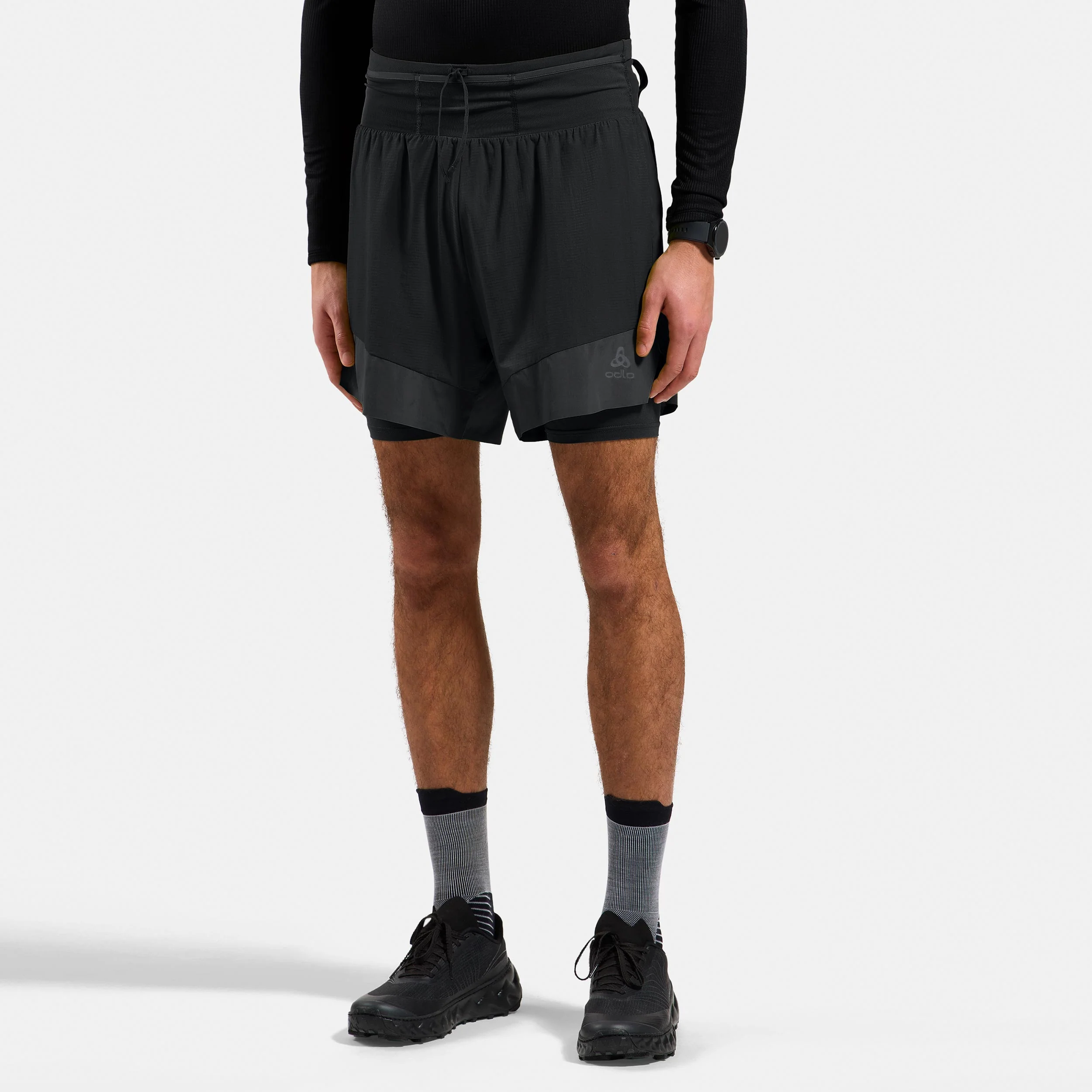 X-Alp Trail 6in 2in1 Laufshorts Herren-schwarz - Image 3