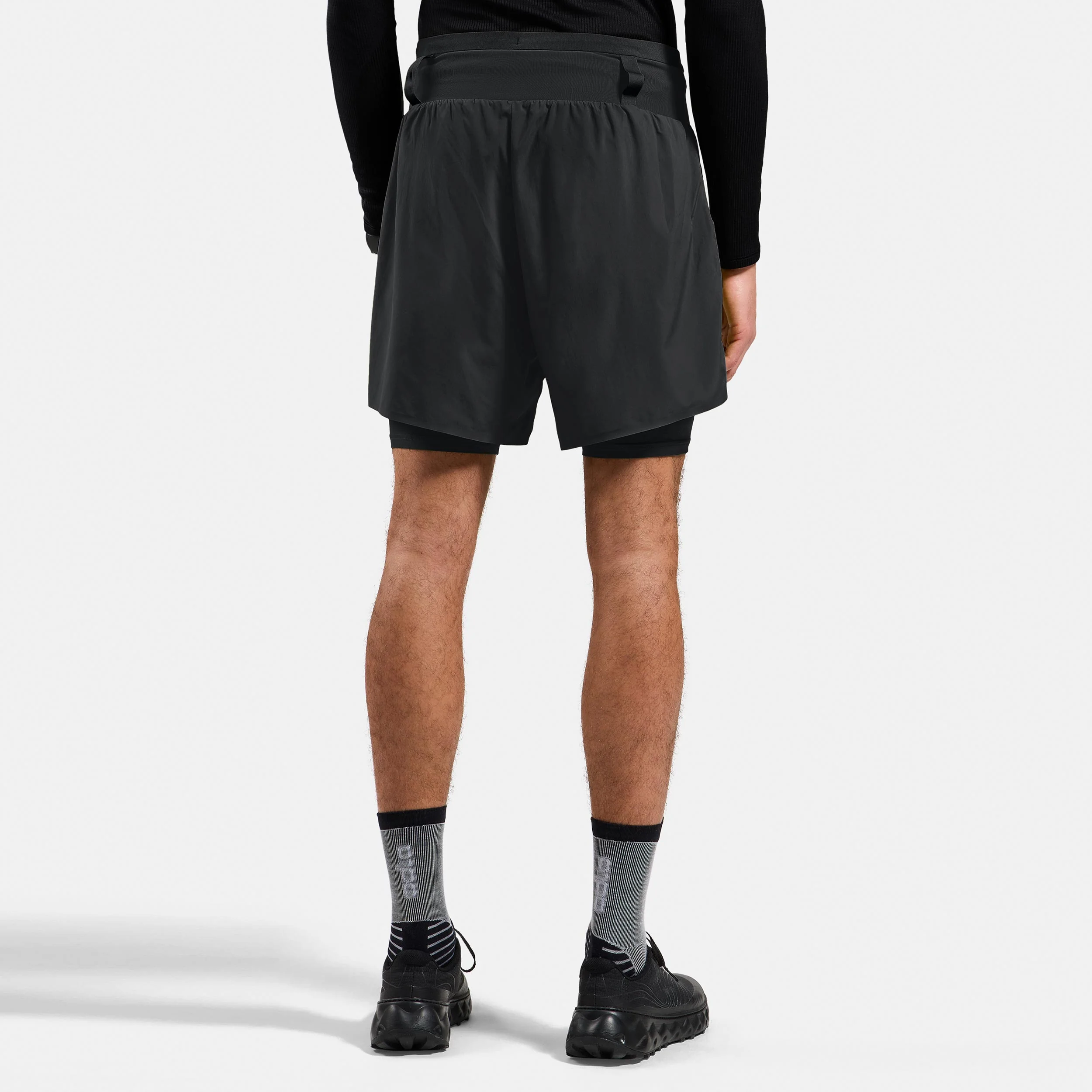 X-Alp Trail 6in 2in1 Laufshorts Herren-schwarz - Image 4
