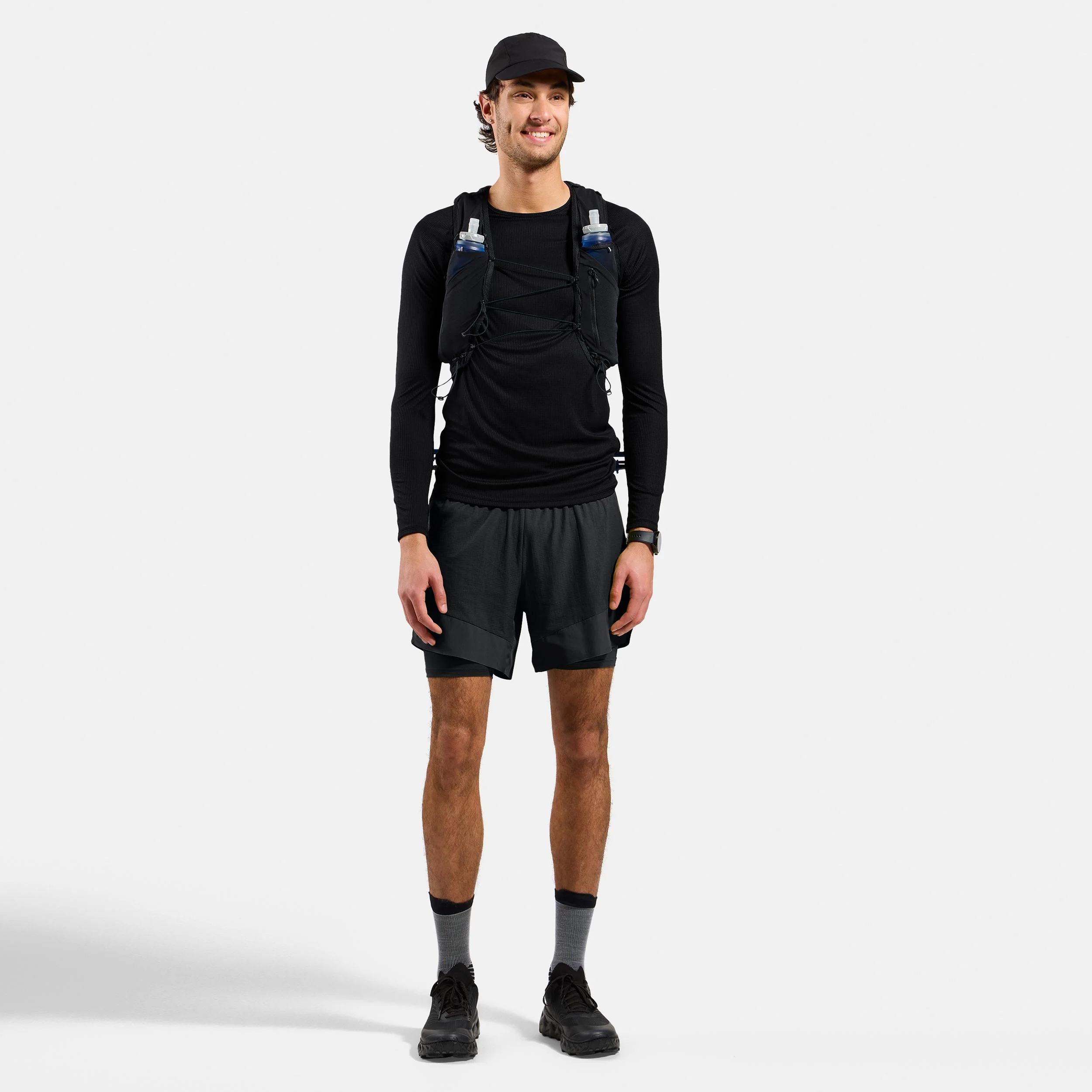 X-Alp Trail 6in 2in1 Laufshorts Herren-schwarz - Image 8