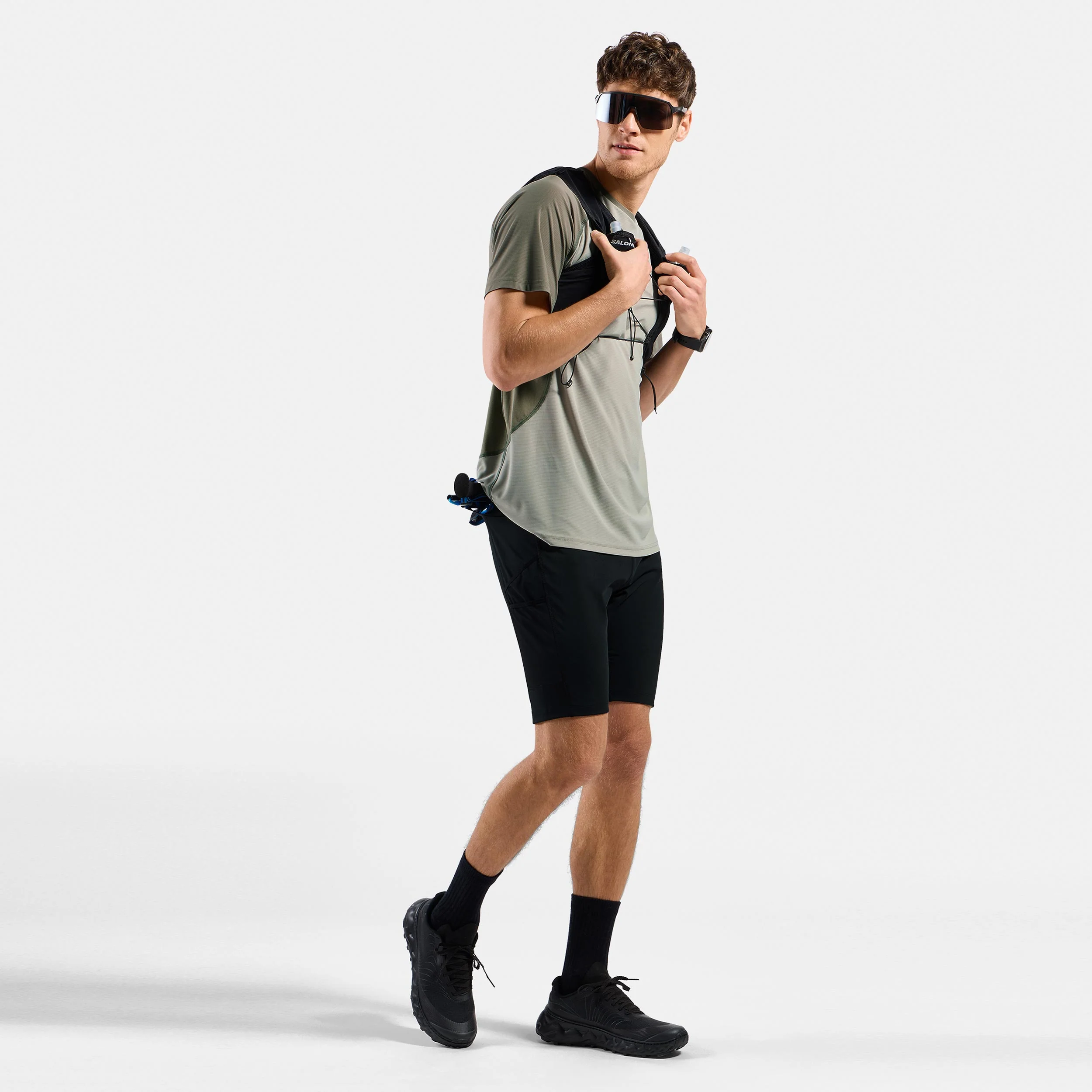 X-Alp Trail Cargo Lauftight Herren-Schwarz - Image 8