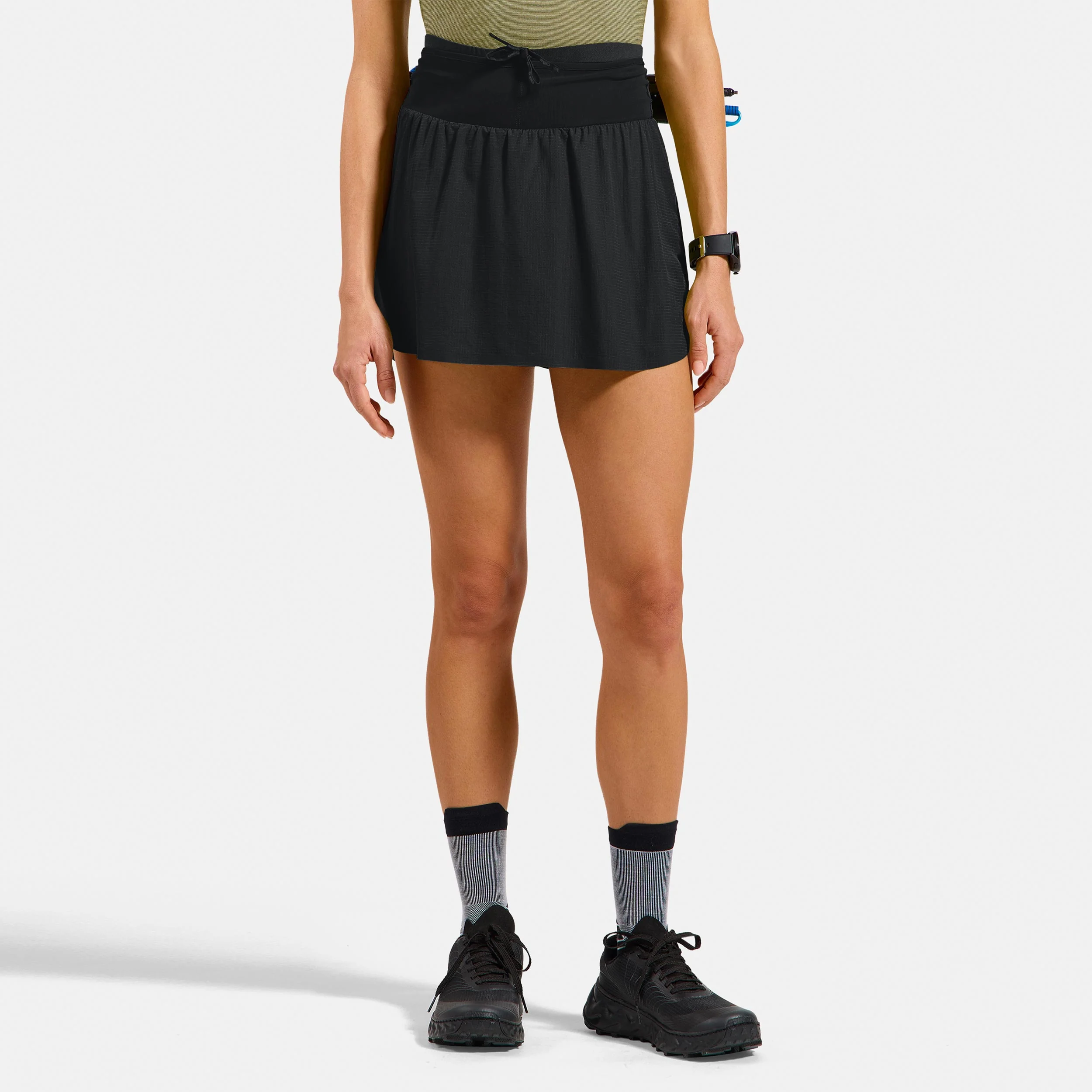 X-Alp Trail Laufshorts Damen-schwarz - Image 3