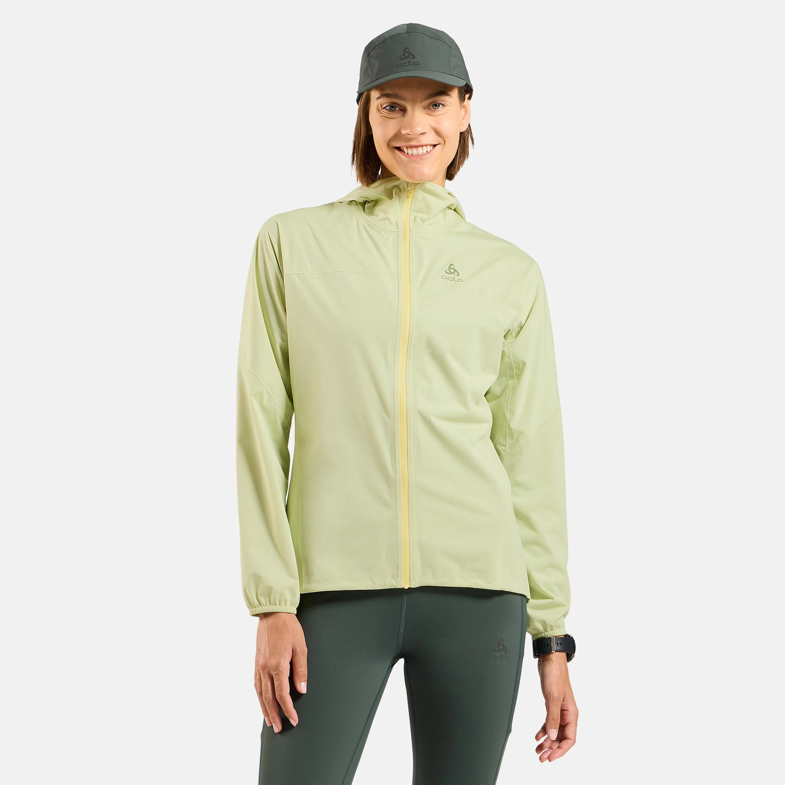 X-Alp Waterproof Laufjacke Damen-limette - Image 3