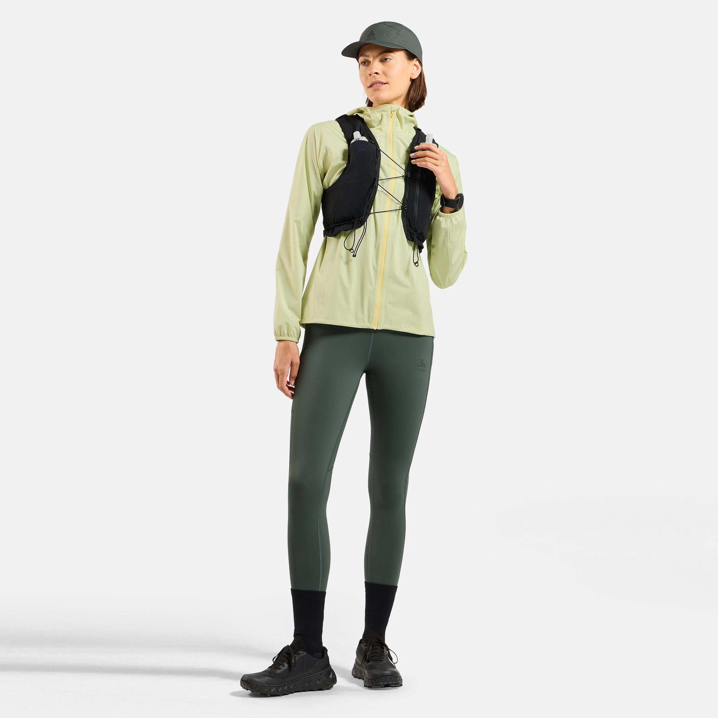 X-Alp Waterproof Laufjacke Damen-limette - Image 7