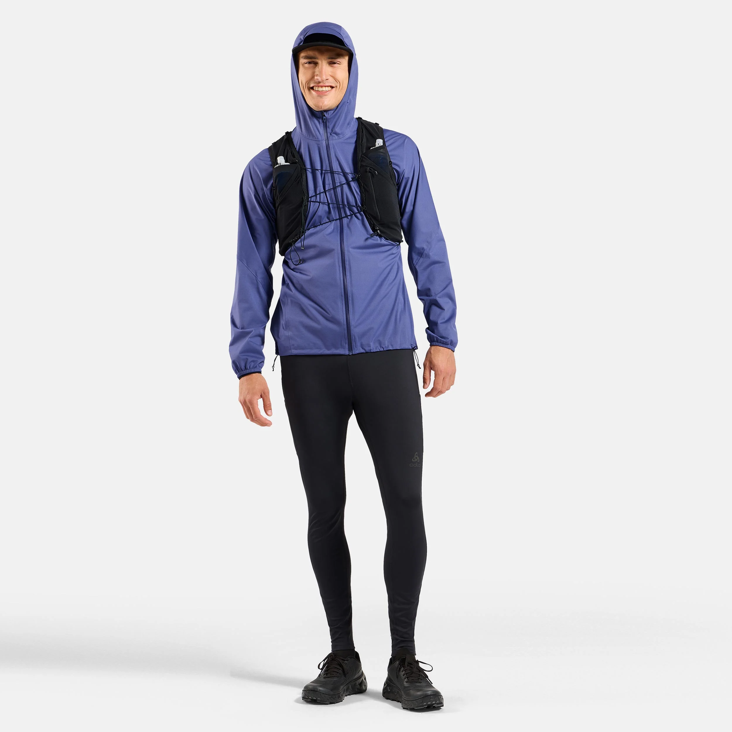 X-Alp Waterproof Laufjacke Herren-blau - Image 7