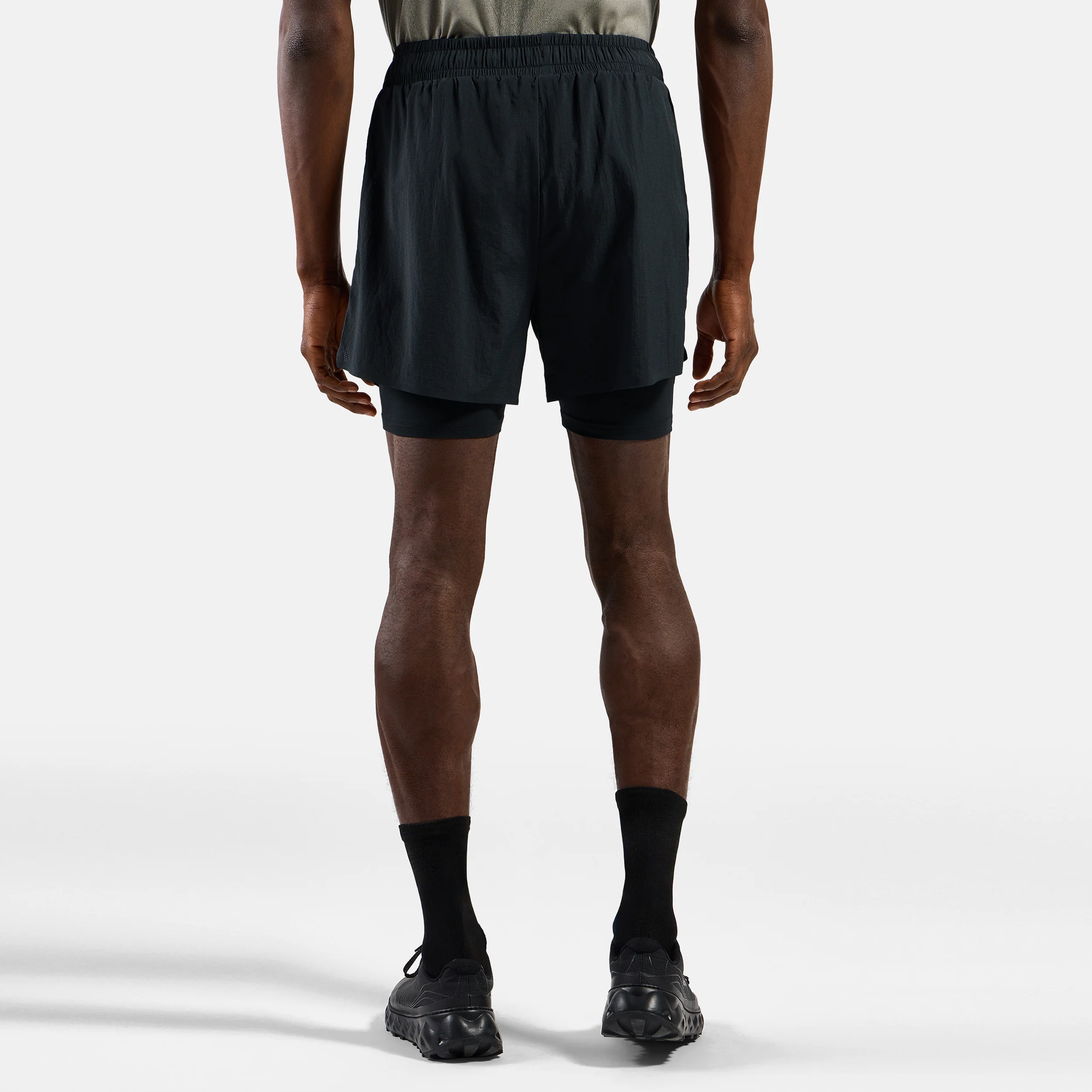 Zeroweight 5in 2in1 Laufshorts Herren-schwarz - Image 4