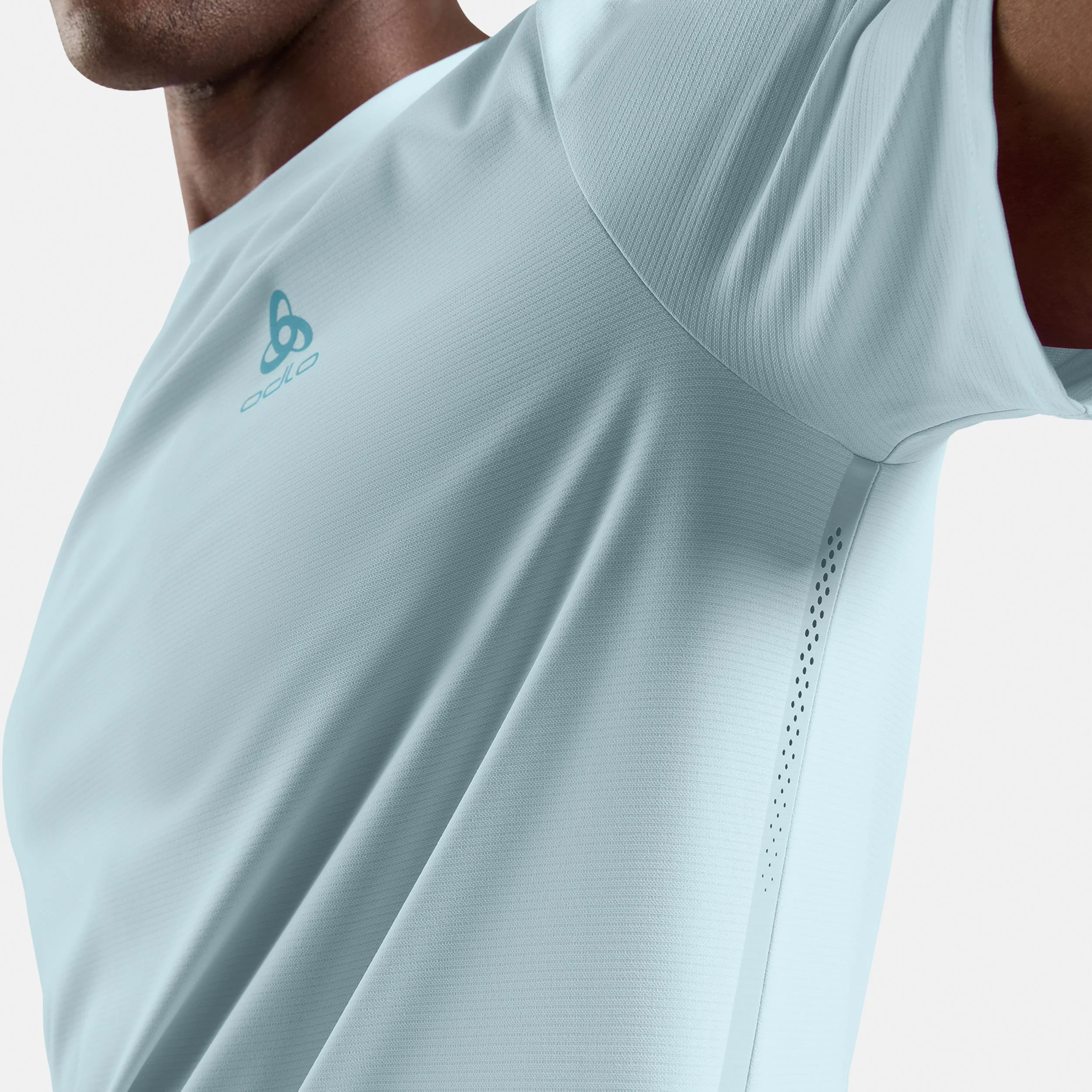 Zeroweight Chill-Tec Laufshirt Herren-hellblau - Image 6