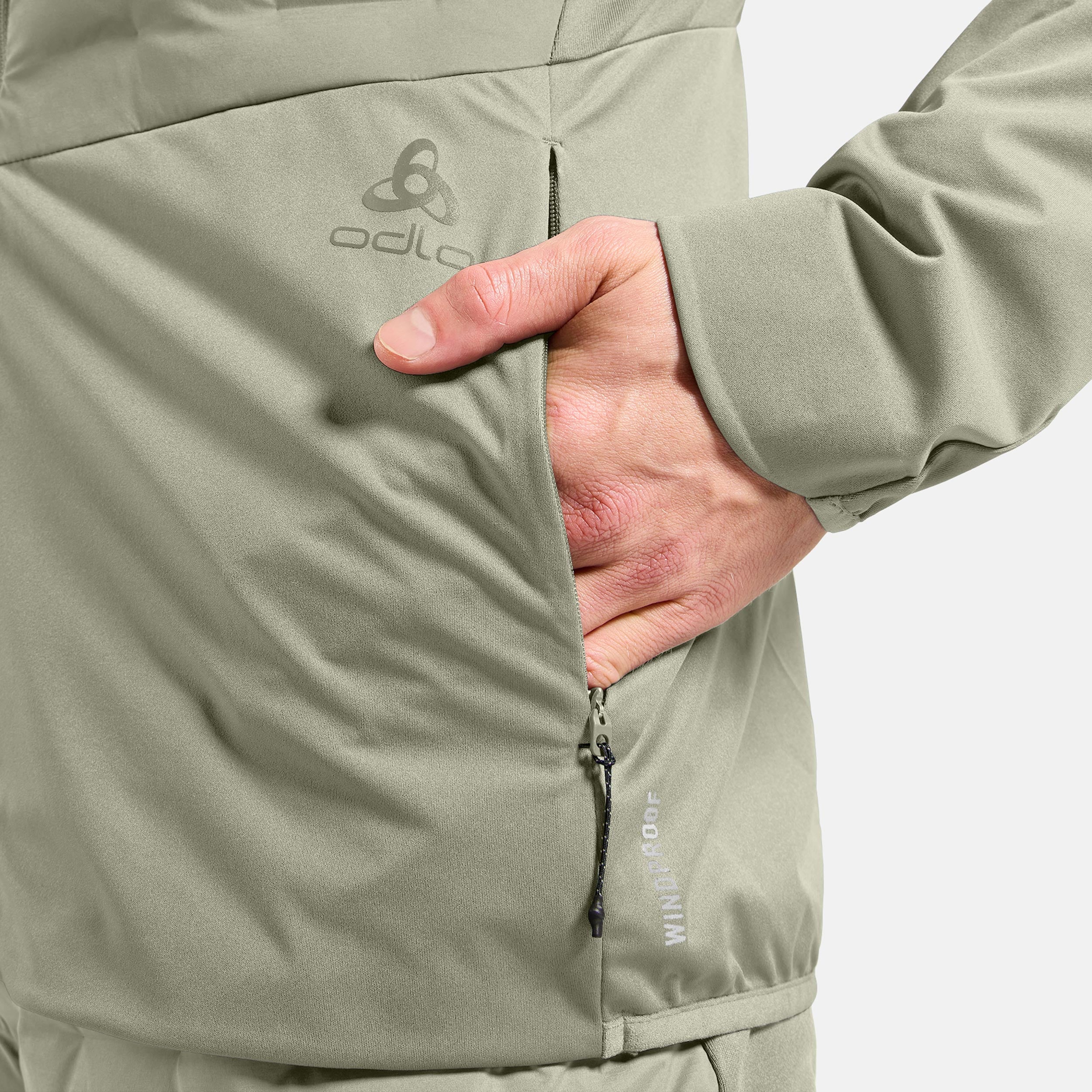 Zeroweight Insulator Laufjacke Herren-Oliv - Image 4