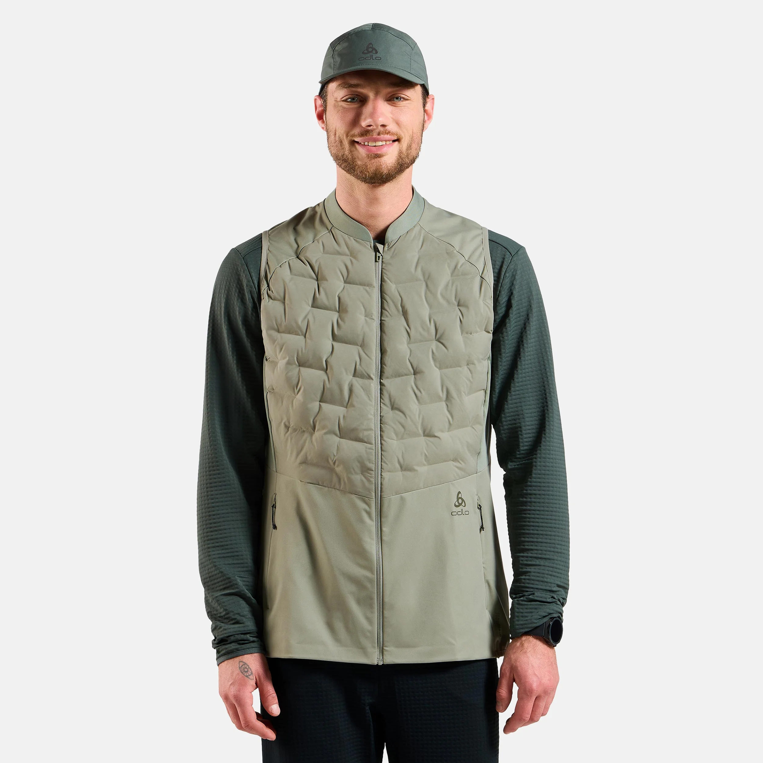 Zeroweight Insulator Laufweste Herren-Oliv - Image 3