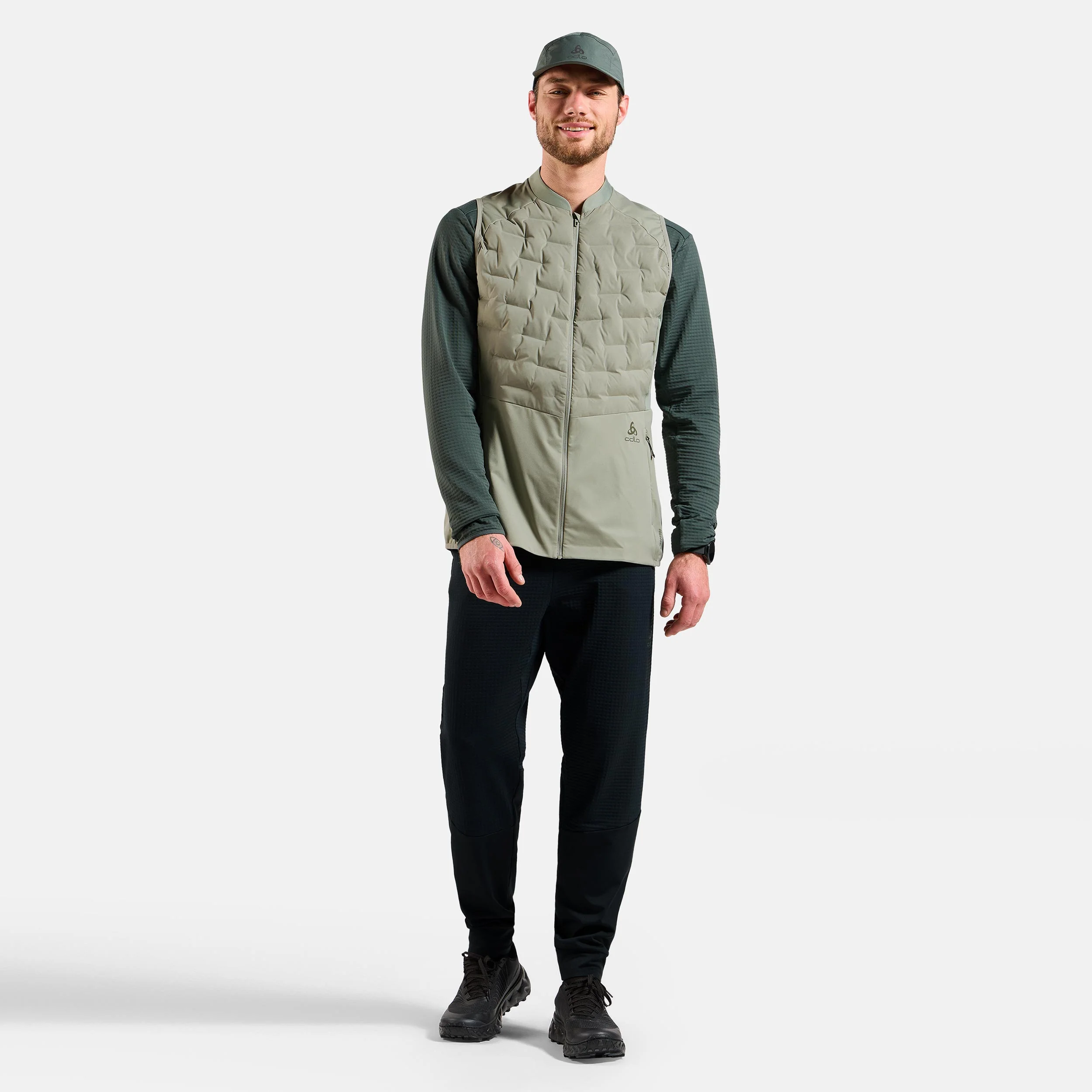 Zeroweight Insulator Laufweste Herren-Oliv - Image 7