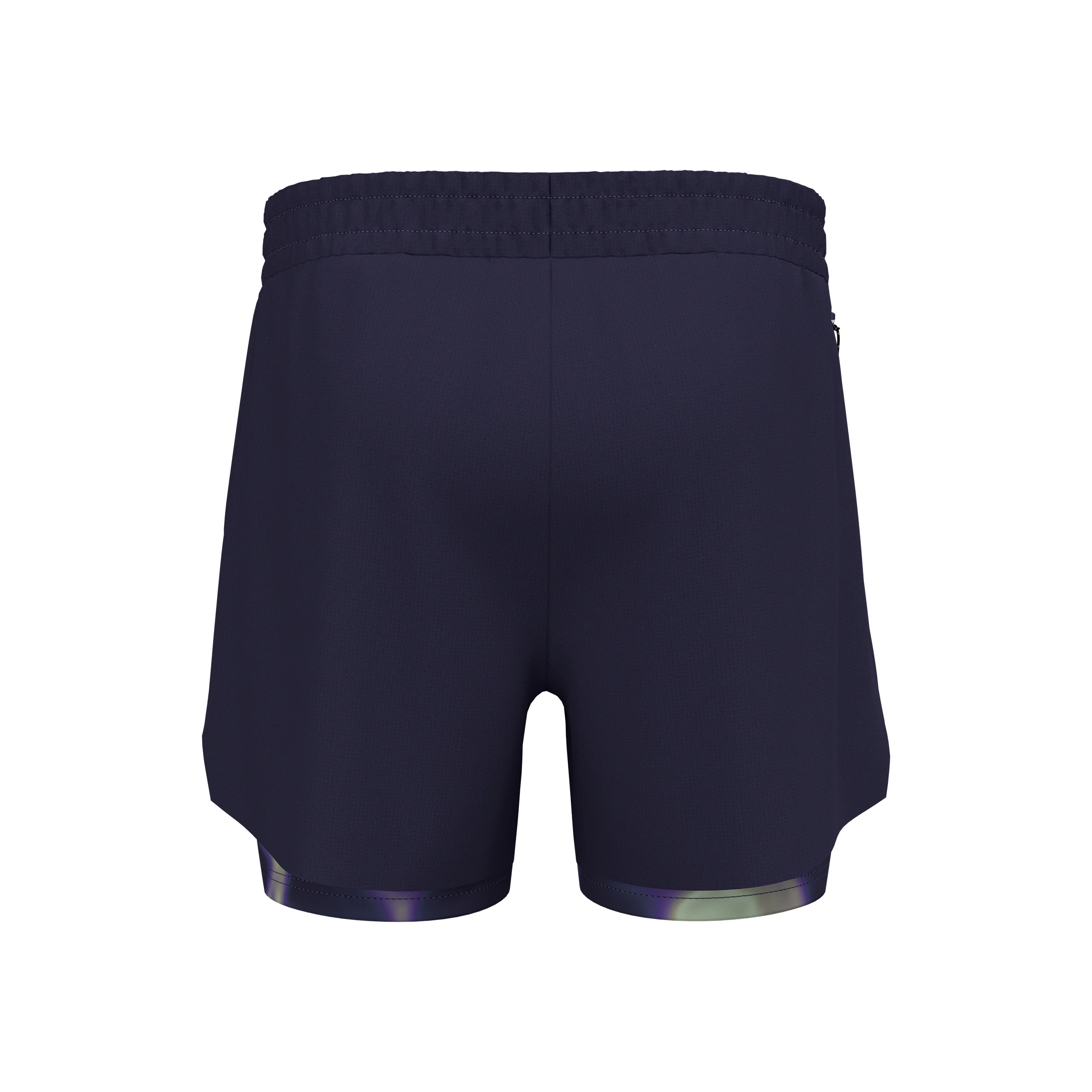 Zeroweight Print 5in 2in1 Laufshorts Herren-Dunkelblau - Image 2