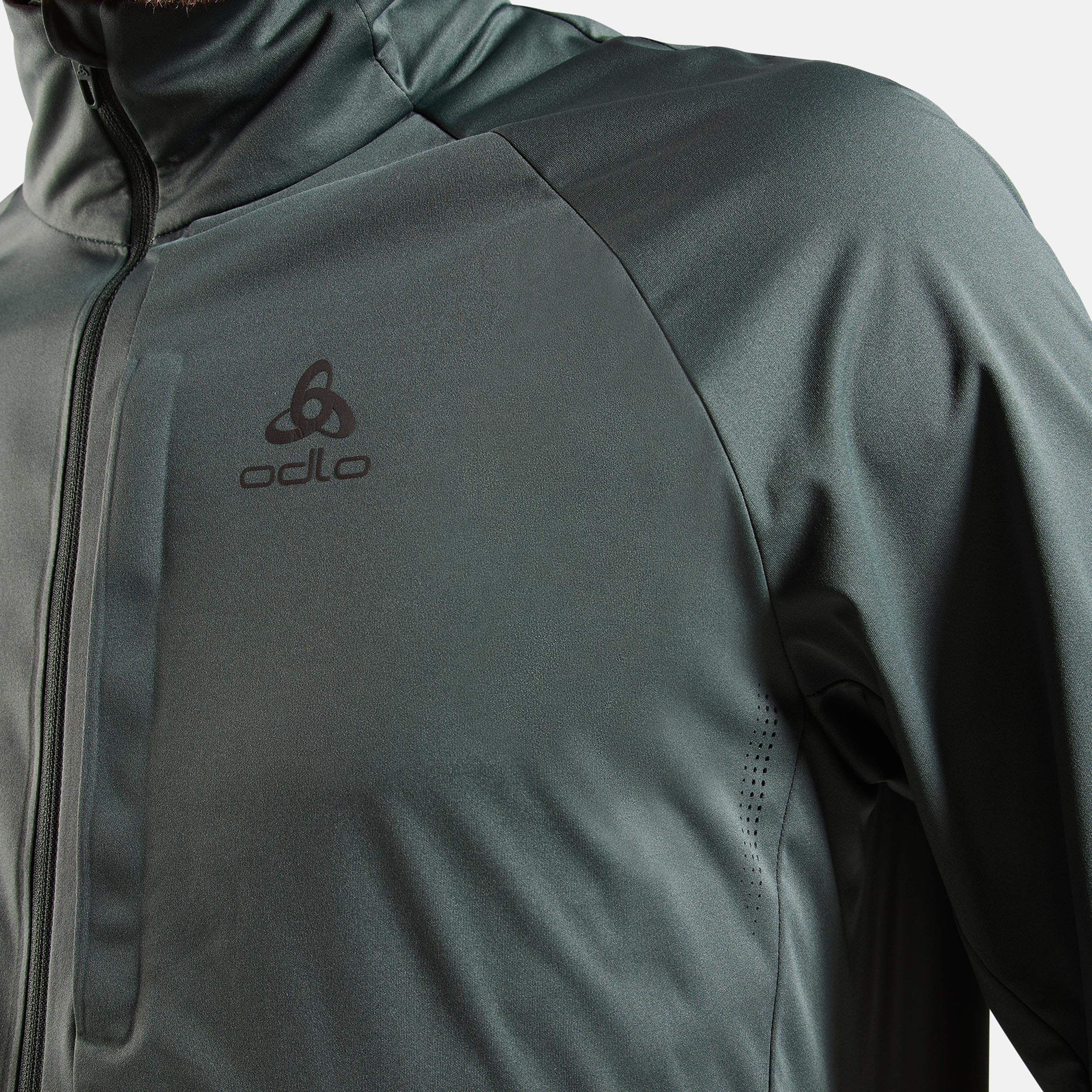 Zeroweight Pro Warm Reflective Laufjacke Herren-Oliv - Image 5