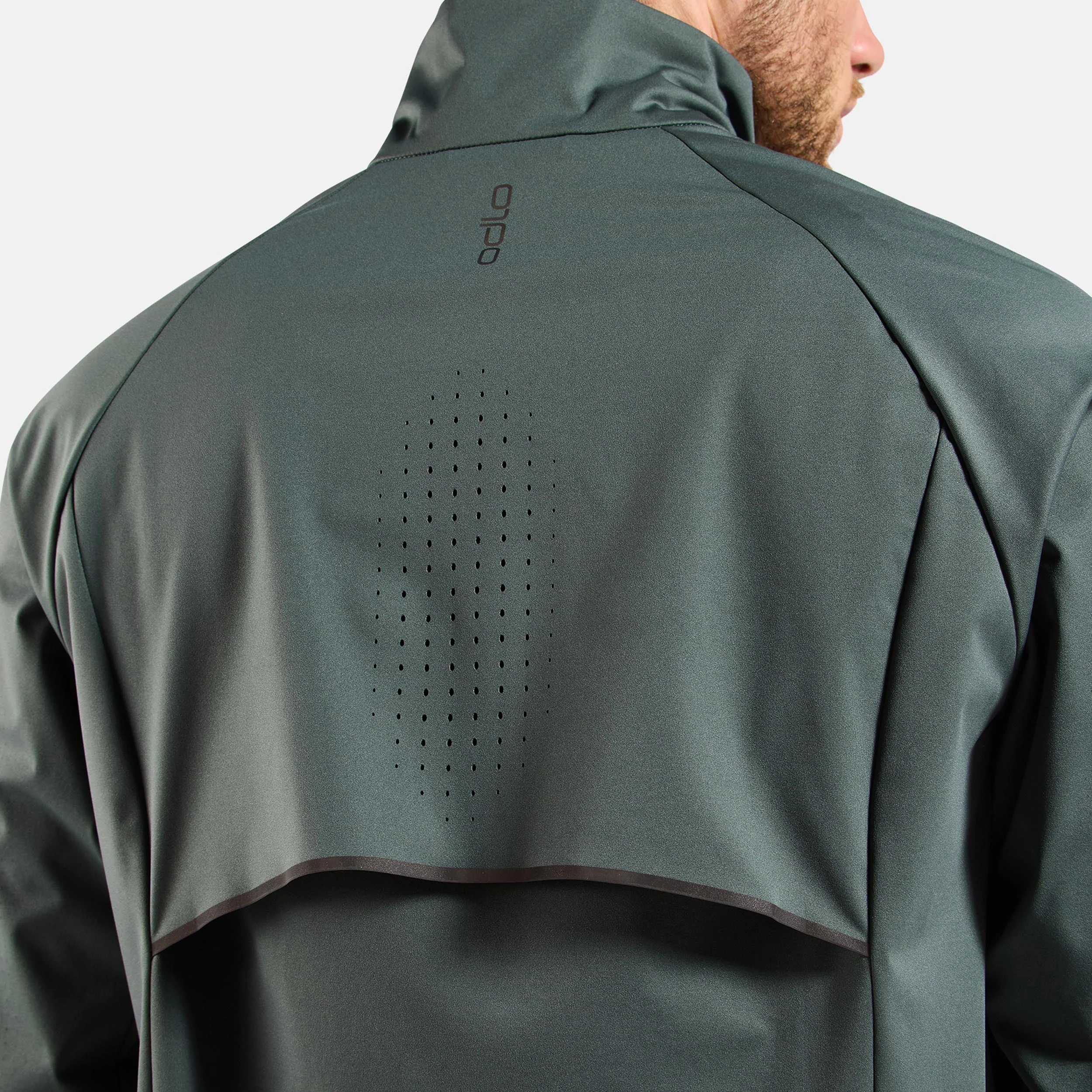 Zeroweight Pro Warm Reflective Laufjacke Herren-Oliv - Image 9